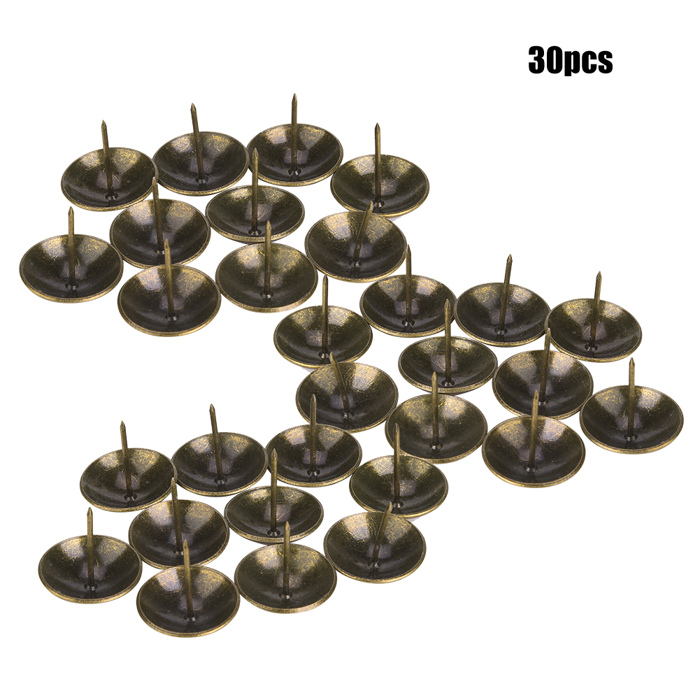 30 Dicke Polsternägel Mit Rundem Kopf, Cyanbronzefarbene Ausführung, Möbelzubehör 30 X 30 Mm (dicke)