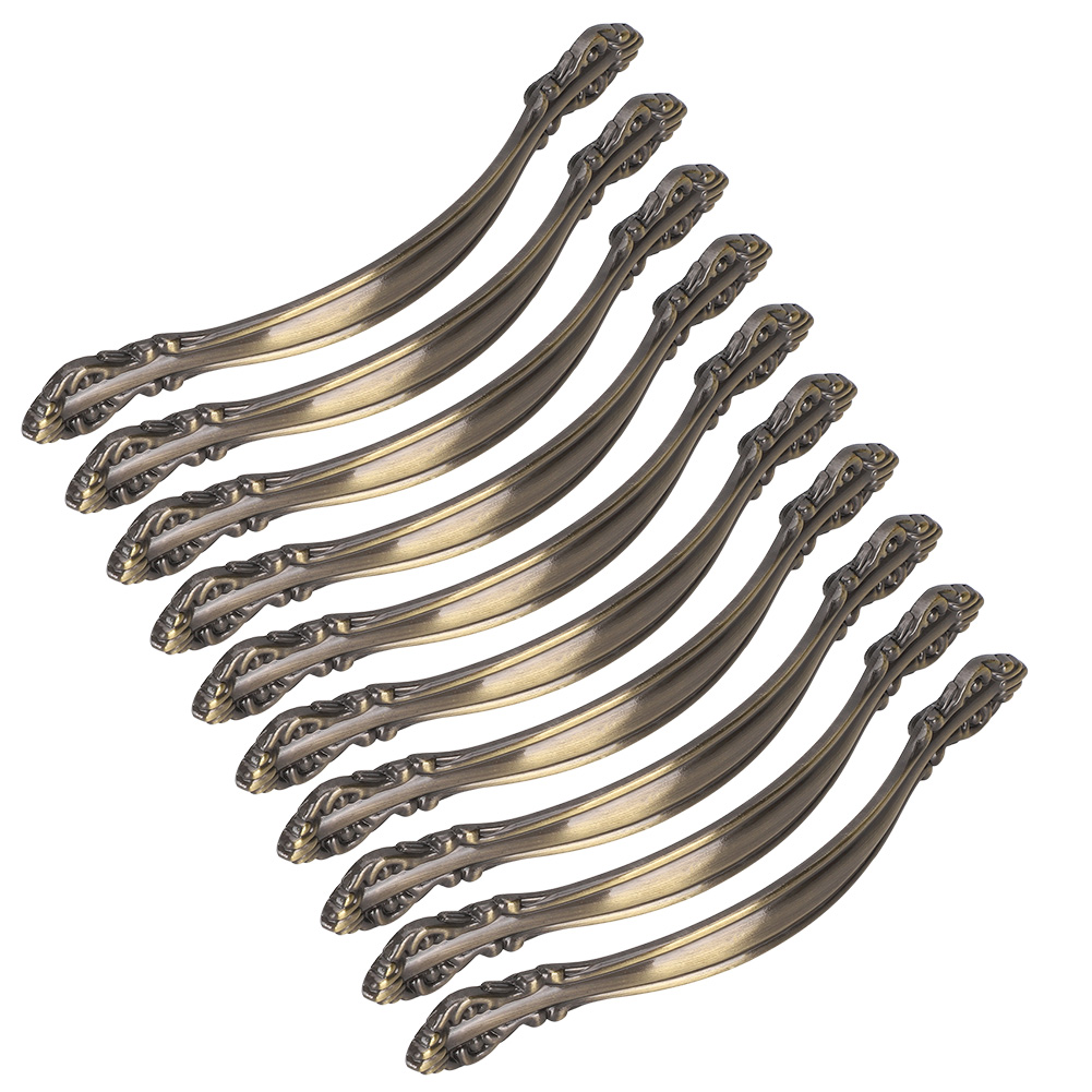 Set Mit 10 Bronzefarbenen Türgriffen Für Kommoden, Schubladen, Schränke Oder Heimbüros