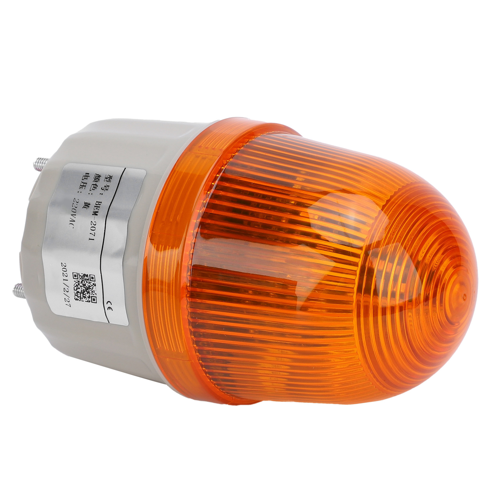 Berm Led-warnleuchte, Akustischer Und Optischer Alarm Bem-2071 5w 220v Ac Gelb