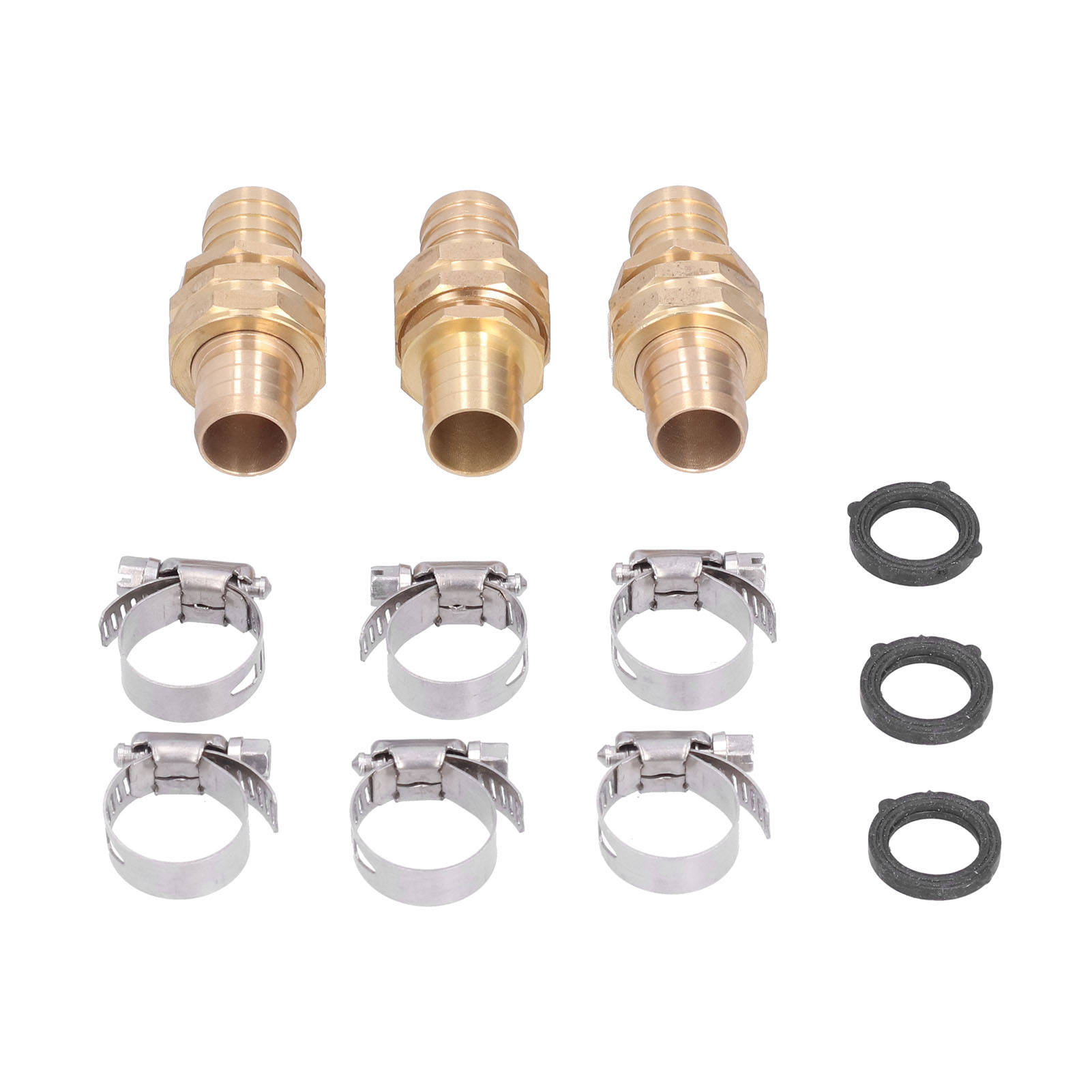 Set Mit 3 Amerikanischen 3/4-zoll-schnellkupplungen Für Gartenschläuche, Inklusive Männlichem Und Weiblichem Ende.
