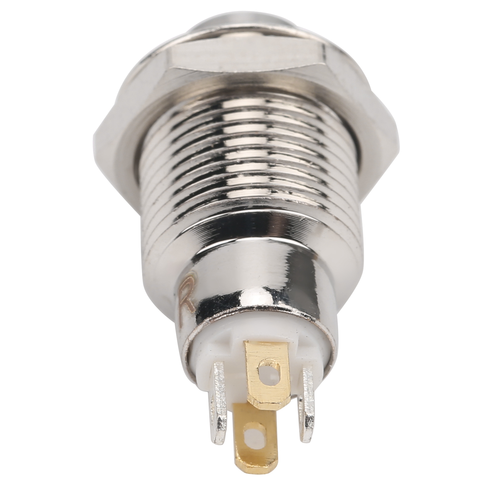 Wasserdichter Metall-druckknopfschalter Mit Reset- Und Kontrollleuchte, 10 Mm, 3 V, Für Stromsparende Türklingeln (gelb)