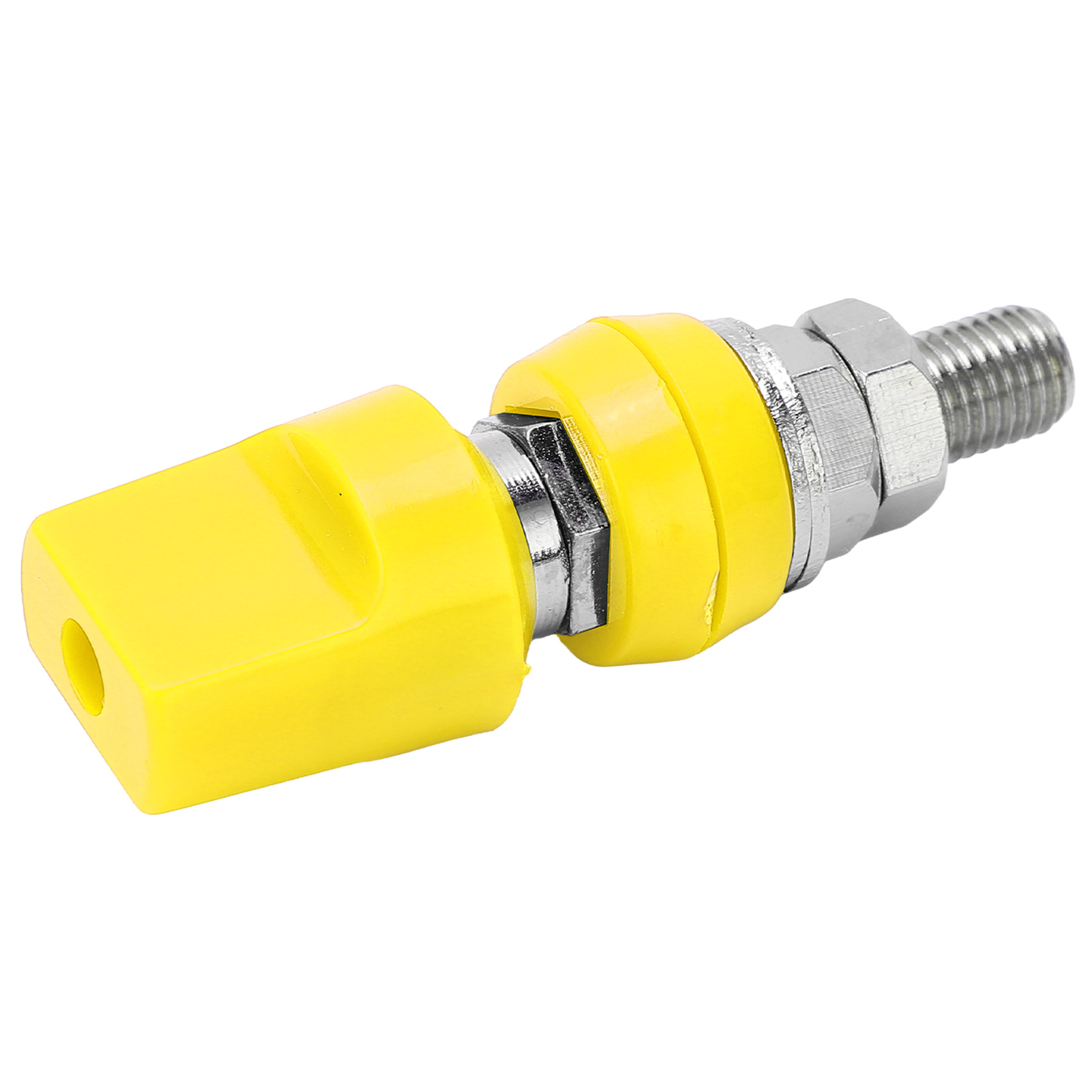 4-mm-multifunktions-klemmenblock Aus Messing Mit Flacher Abdeckung M8 100 A Mit Gelbem Stecker