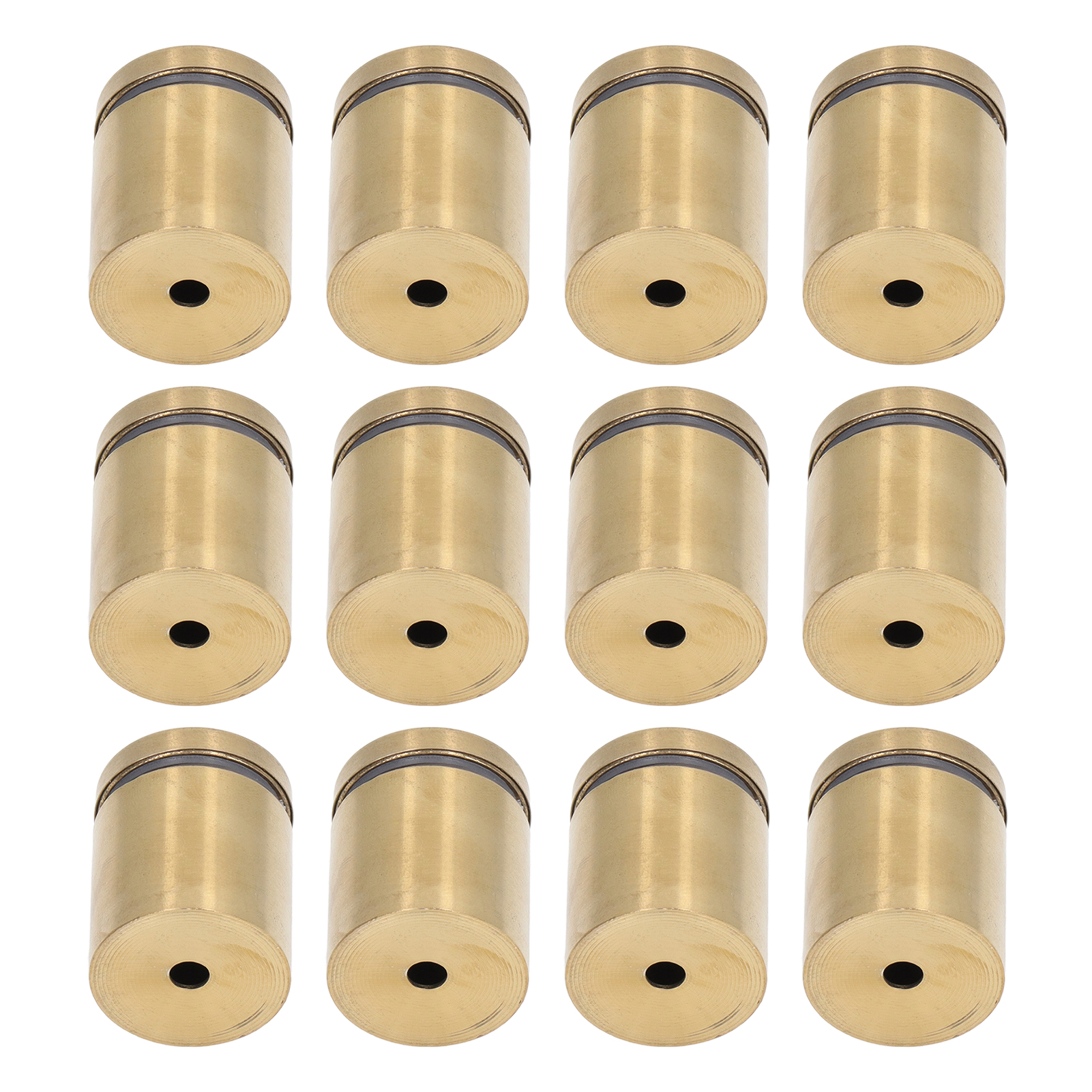 Packung Mit 12 Edelstahl-abstandsschrauben Für Werbewandhalterungen, Nagelbefestigung, 25 X 30 Mm