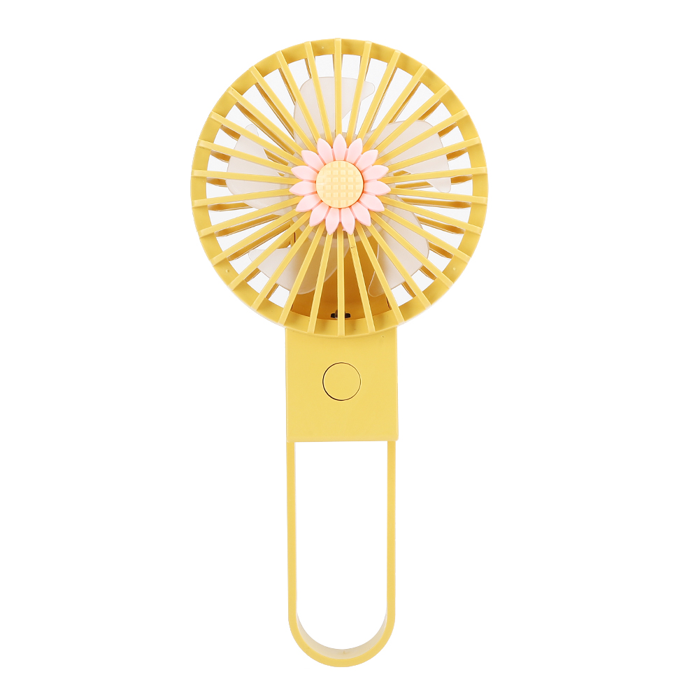 Mini-ventilator, Tragbar, Faltbar, Usb-aufladbar, Ideal Für Den Sommer, Gelb, Geschenkidee
