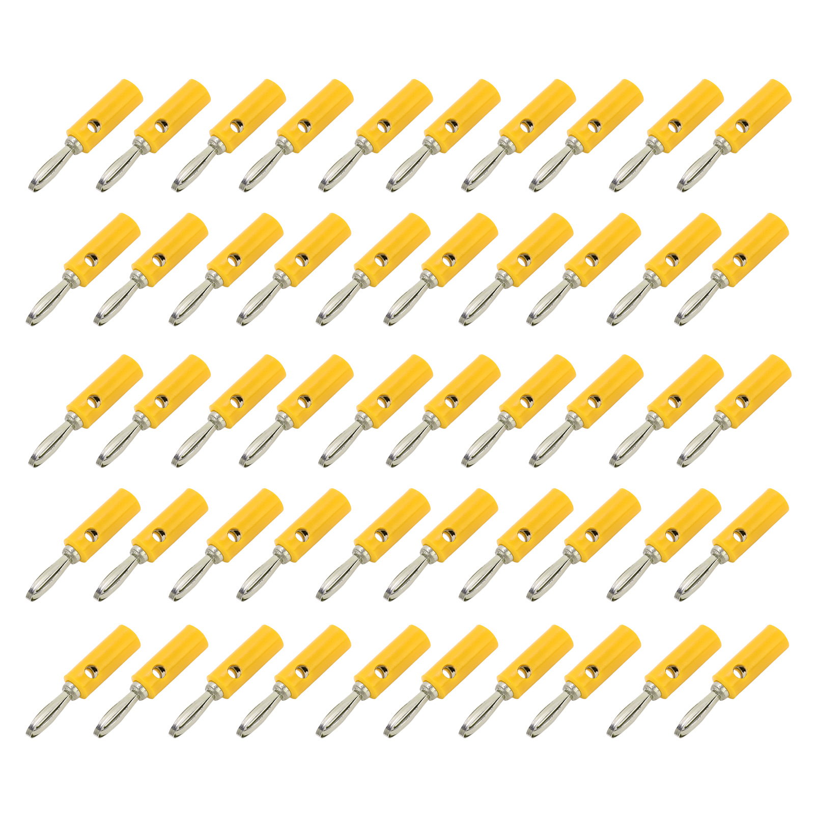 Jt-002 4-mm-bananenstecker, Neue Ausführung, Lötfreier Stecker Für Lehrmittel, Gelb