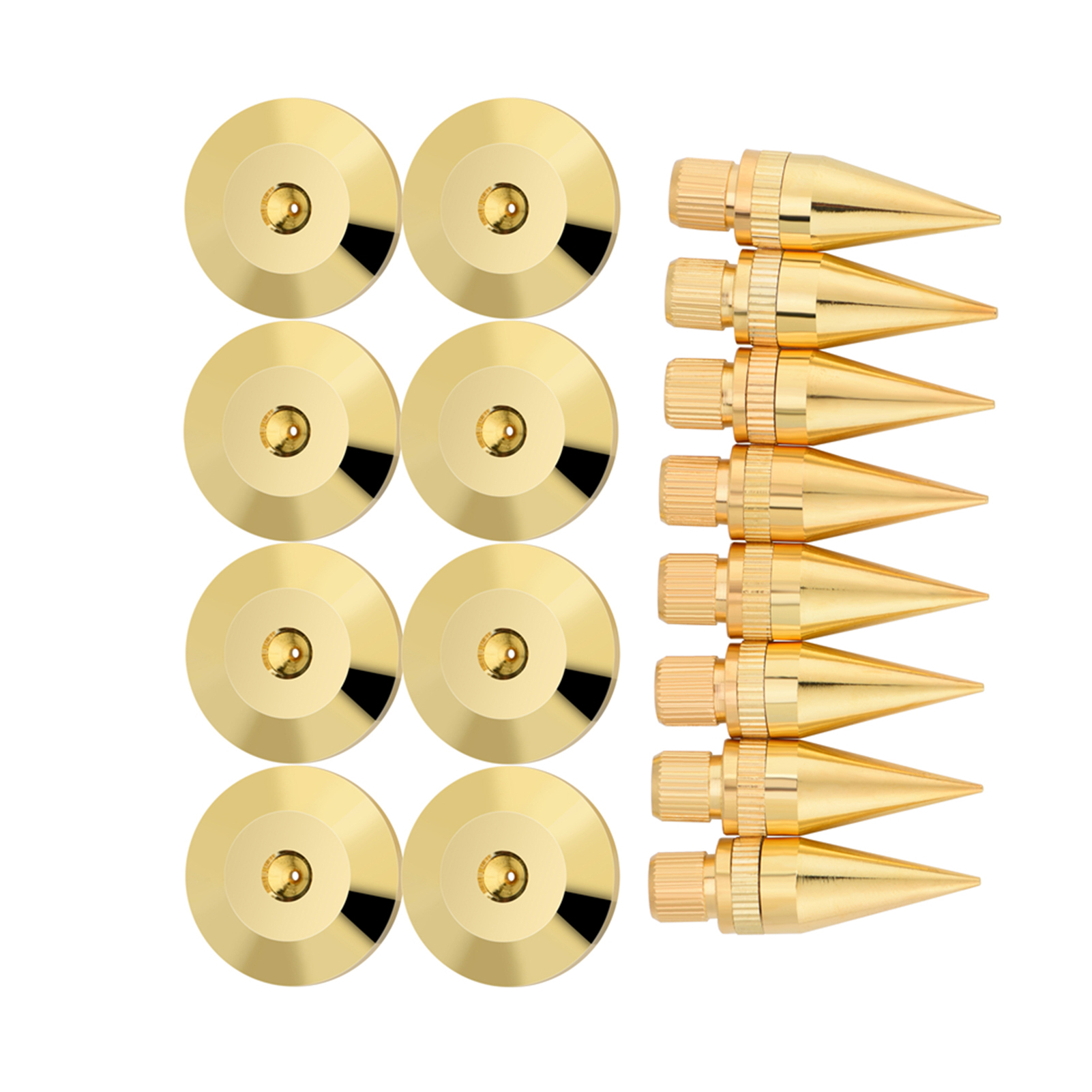 Paare Von Isolierenden Lautsprecherständerfüßen Aus Kupfer (6 X 36 Mm)