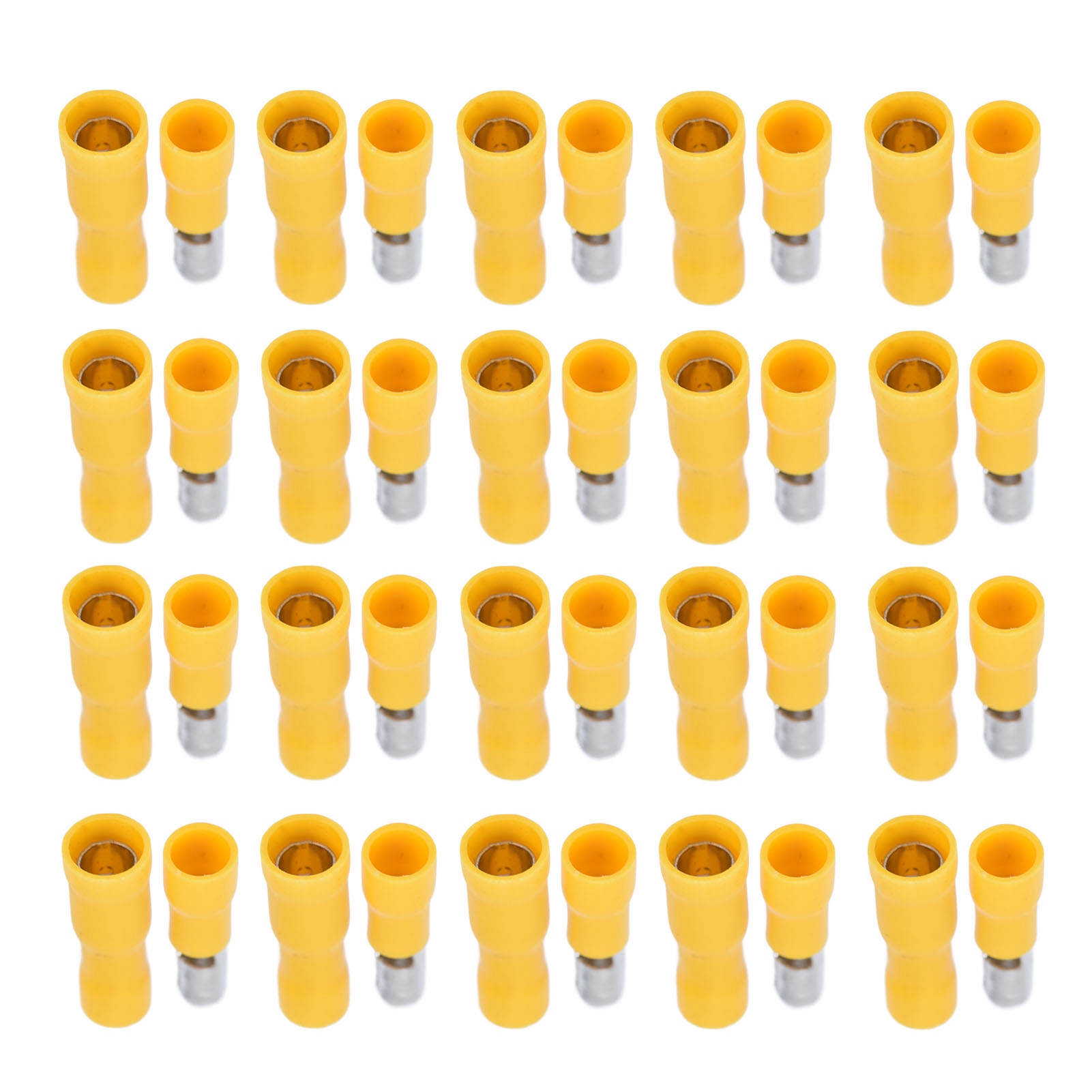 Set Mit 50 Isolierten Crimpverbindern (stecker Und Buchse) Für Kabel Mit Einem Querschnitt Von 12-10 Awg