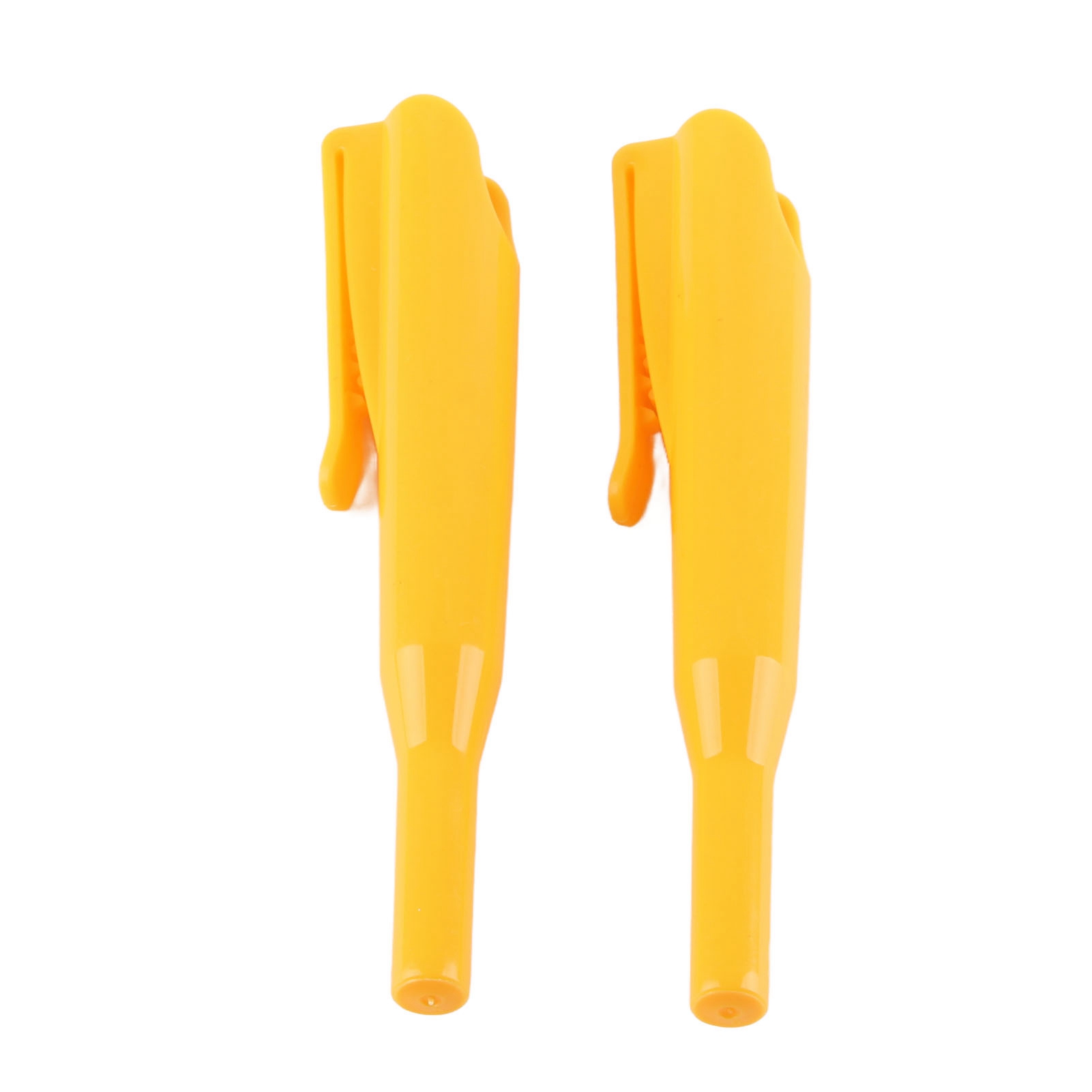 Set Aus 2 Zimmermannsbleistiftschonern Mit Langem Schnabel Und Tiefem Loch Mit Clip, Gelb.
