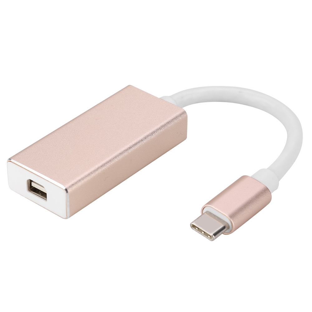 1080p Hd Usb-c Auf Mini Dp Video-verlängerungskabel, Hochgeschwindigkeitsübertragung, Vergoldet