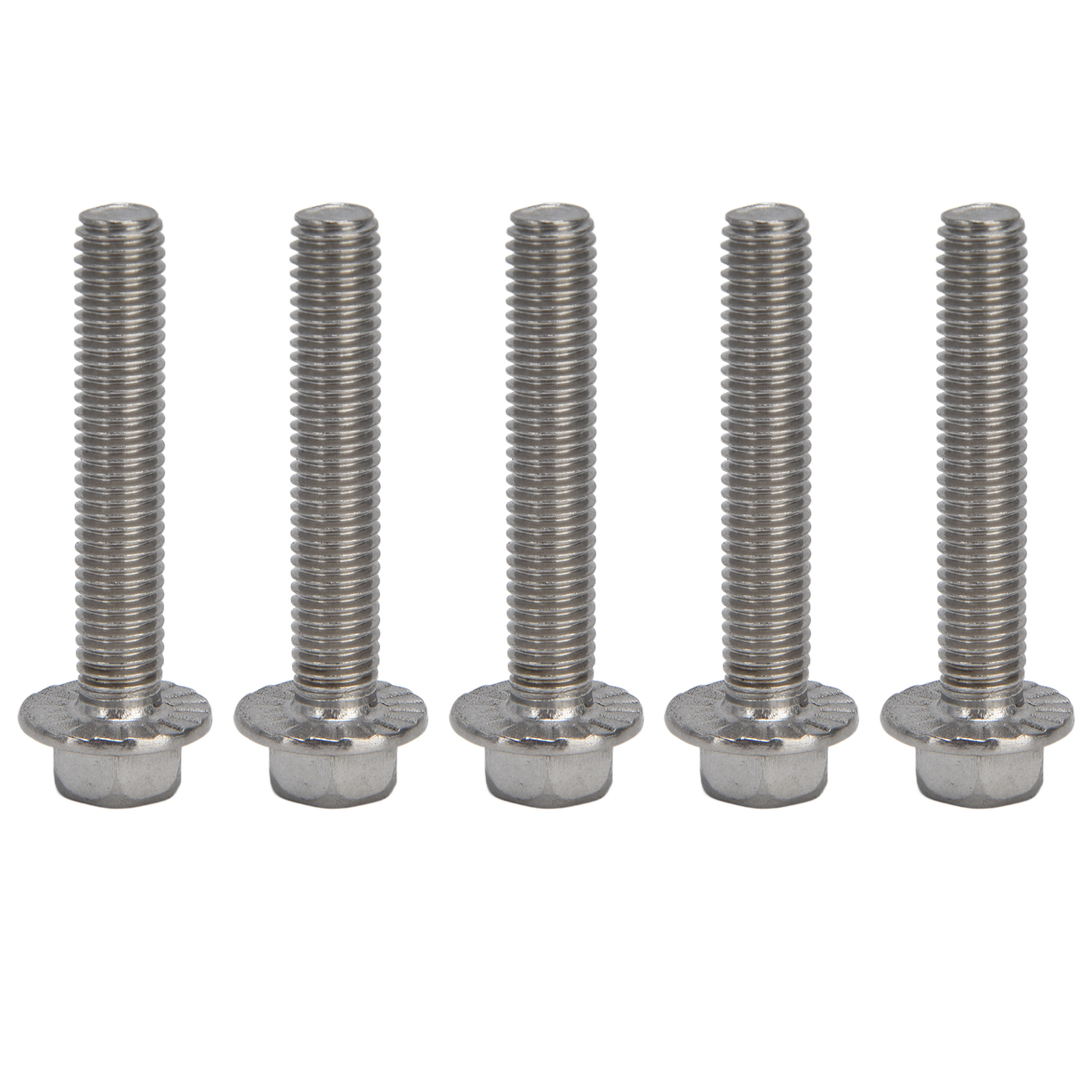 20 M10x1,5 Flanschsechskantschrauben Aus Edelstahl A2-70 Mit Dichtung Din6921m10x55