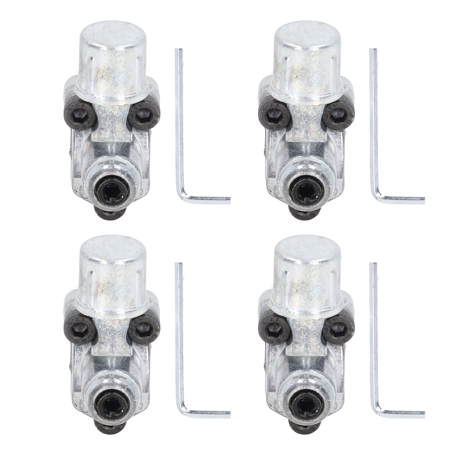 Satz Mit 4 Bohrventilen Aus Zinklegierung, 3-in-1-ablasshähne Für 1/4", 5/16" Und 3/8"-rohre