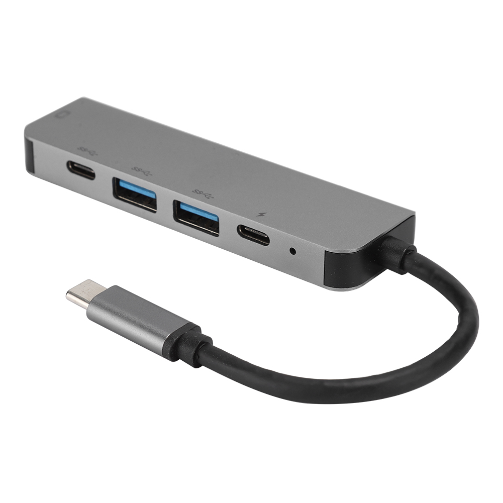 5-in-1 Usb-c-auf-typ-c-hub Mit 3 Usb-3.0-anschlüssen, Hdmi, Ethernet, Mini-sdtf Und Otg-adapter Für Thunderbolt 3