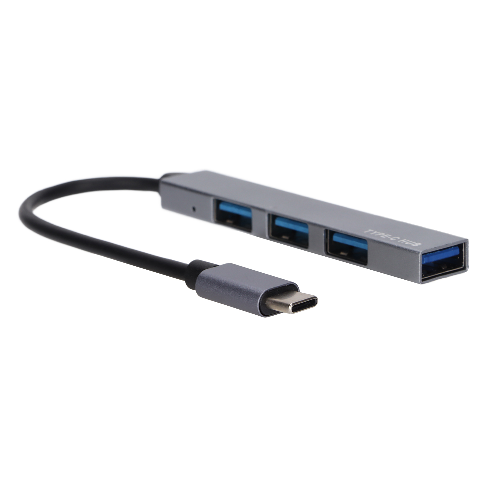 Erweiterungsdock Typec Mini Plug And Play Usb 2.0 Usb 3.0 Hub 1 Drag 4 Erweiterungsdock (grau)