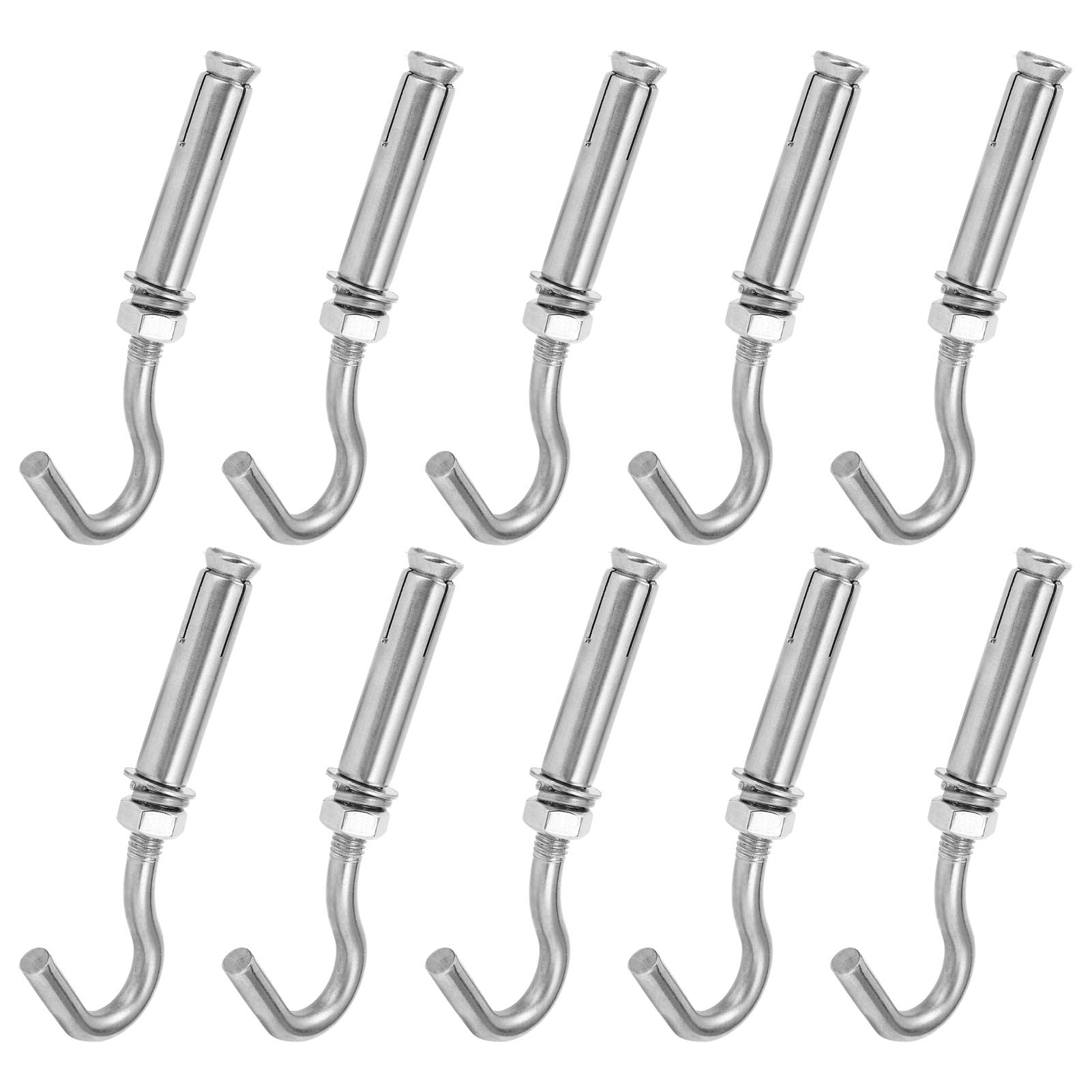Packung Mit 10 Spreizdübeln Aus Edelstahl 304, Hochfeste M8-schrauben Für Beton- Und Ziegelwände.