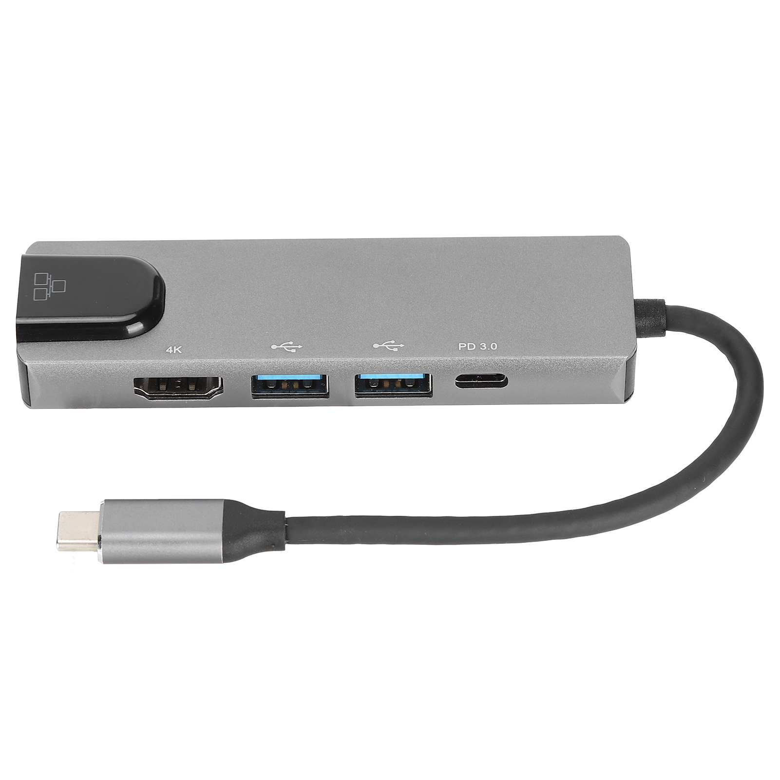 5-in-1-dockingstation Mit Usb-c-anschluss, 2 Hd-multimedia-usb-anschlüssen Und Rj45/usb-c-schnittstelle