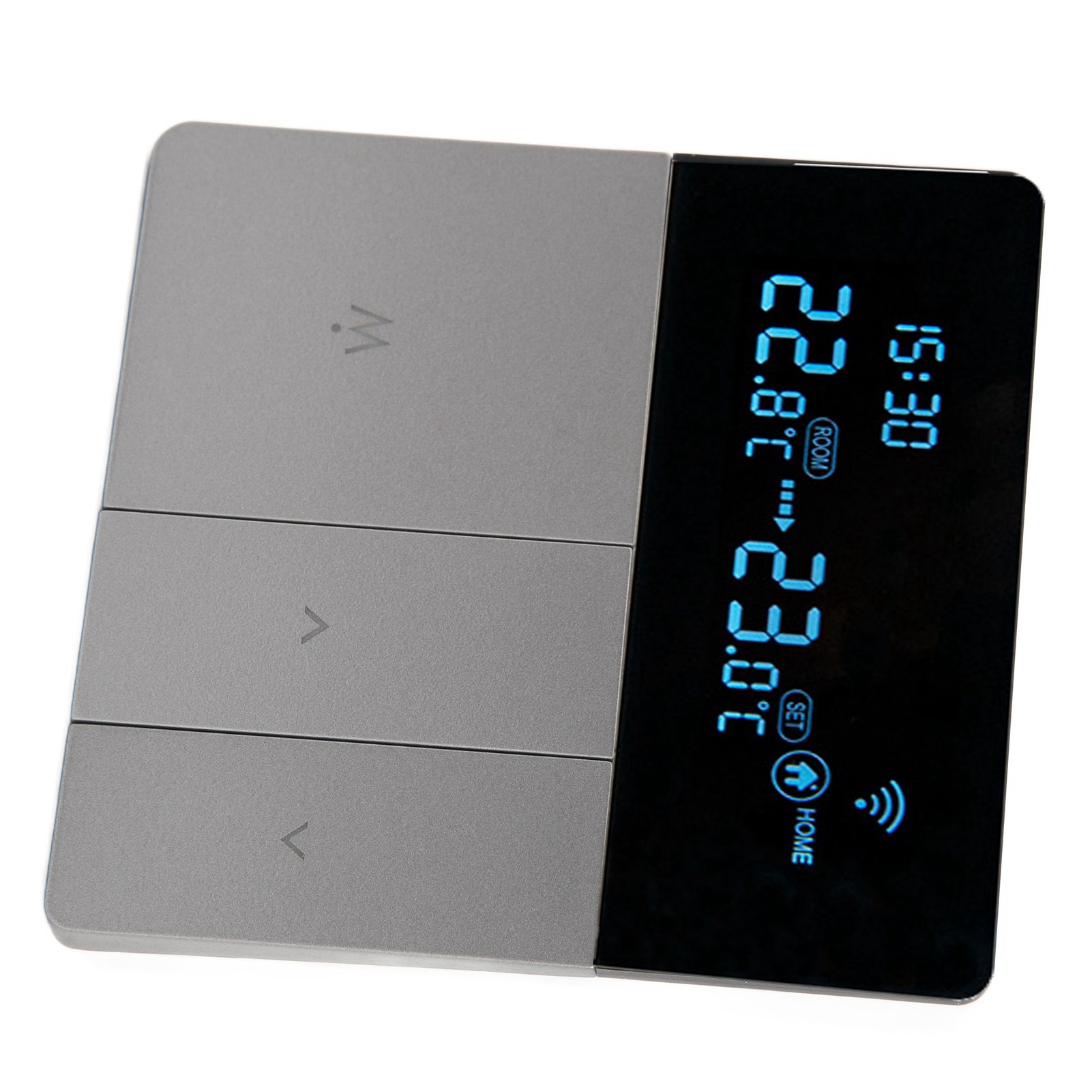 Digitales Thermostat Mit Großem Programmierbarem Lcd-bildschirm, Grau, Fernsteuerbar Über Mobile Anwendung, 3 M Detektionskabel, Ac90v-240v 16a Elektroheizung Mit Wi-fi.