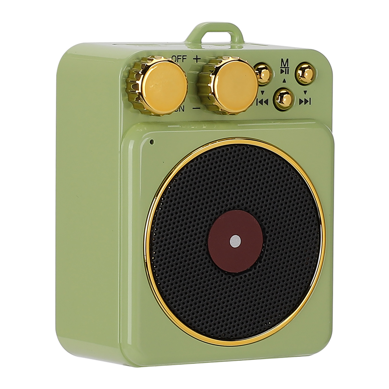 Retro-bluetooth-5.0-lautsprecher, 3,7 V Dc, Mit Intelligenter Audio- Und Sprachstreaming-funktion Für Mp3/tf-karte (grün)