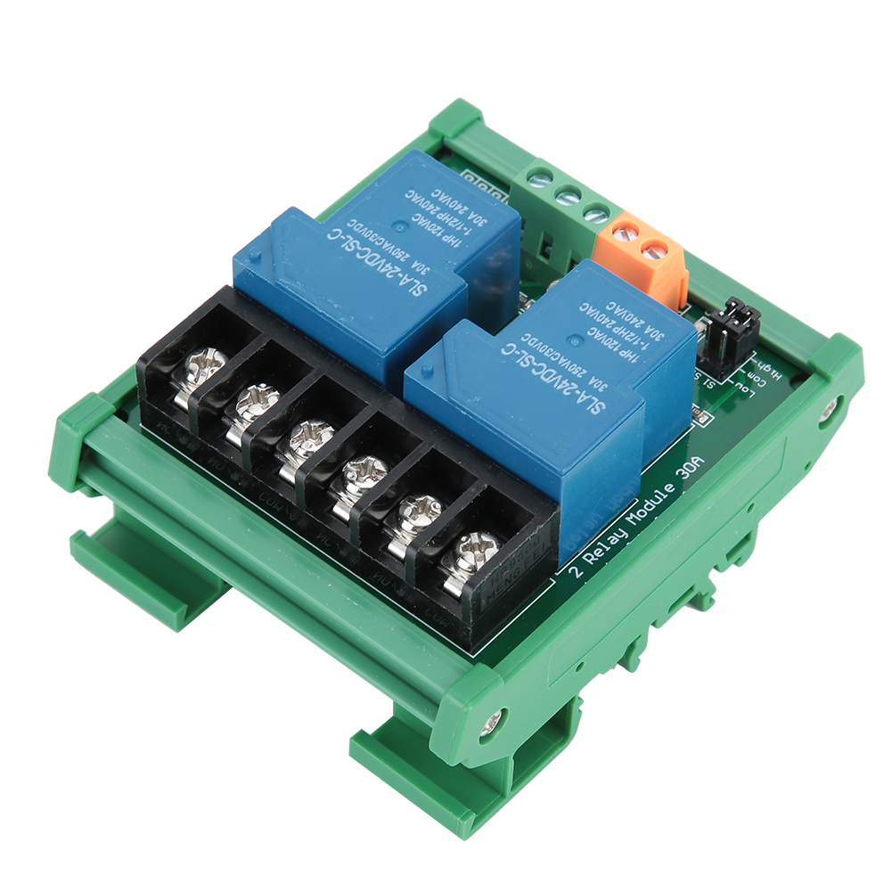 2-kanal-relaismodul 30a 24v Mit Optokopplern, Isolation, Low/high-pegel-triggerung