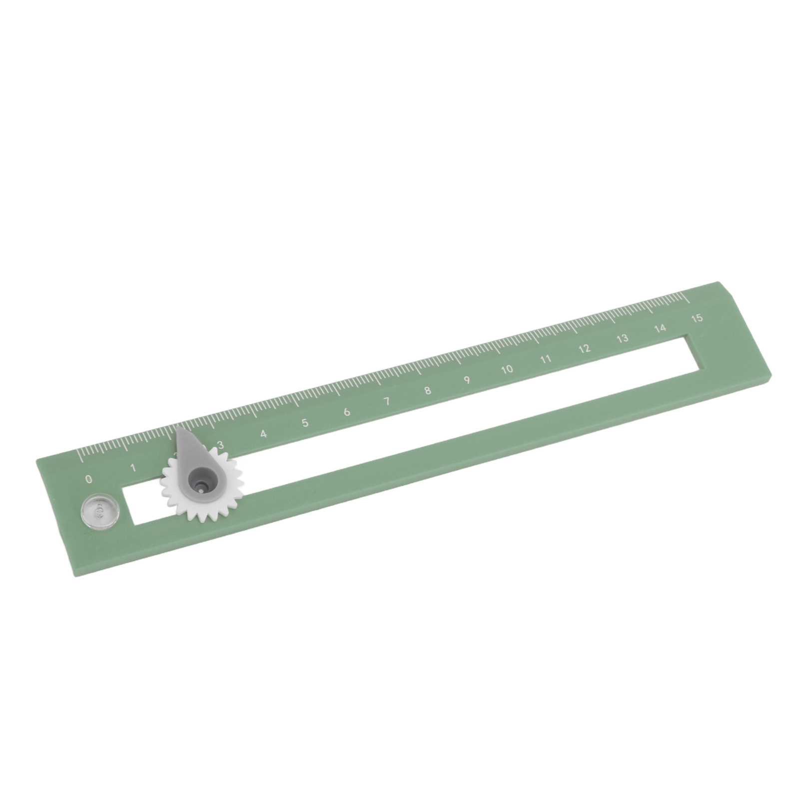 Hochpräziser 2-in-1-zirkel Und Lineal Für Schüler, Ein Lernwerkzeug Zum Zeichnen Und Skizzieren (grün)
