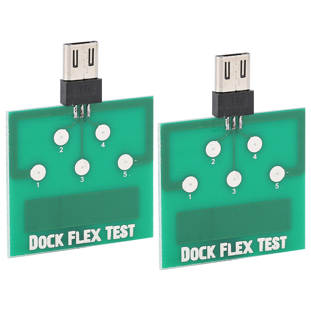 Set Mit 2 Professionellen Grünen Tragbaren Ladeanschlüssen Für Mobiltelefone, Mikro-testplatine, Reparaturwerkzeug Für Android