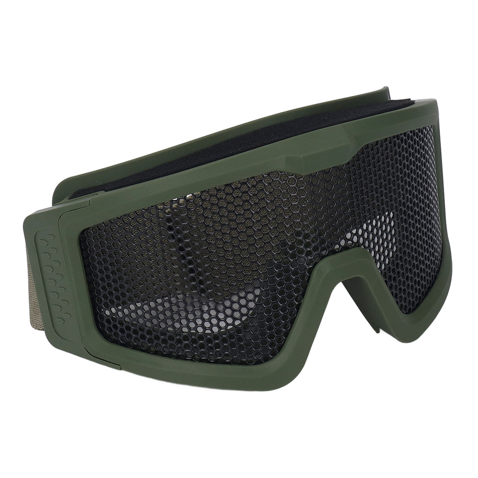 Atmungsaktive, Stoßfeste Schutzbrille Mit Metallischem Netzmuster, Wind- Und Sanddicht, Für Militärangehörige, Outdoor-gamer Und Cs-fans (grün).