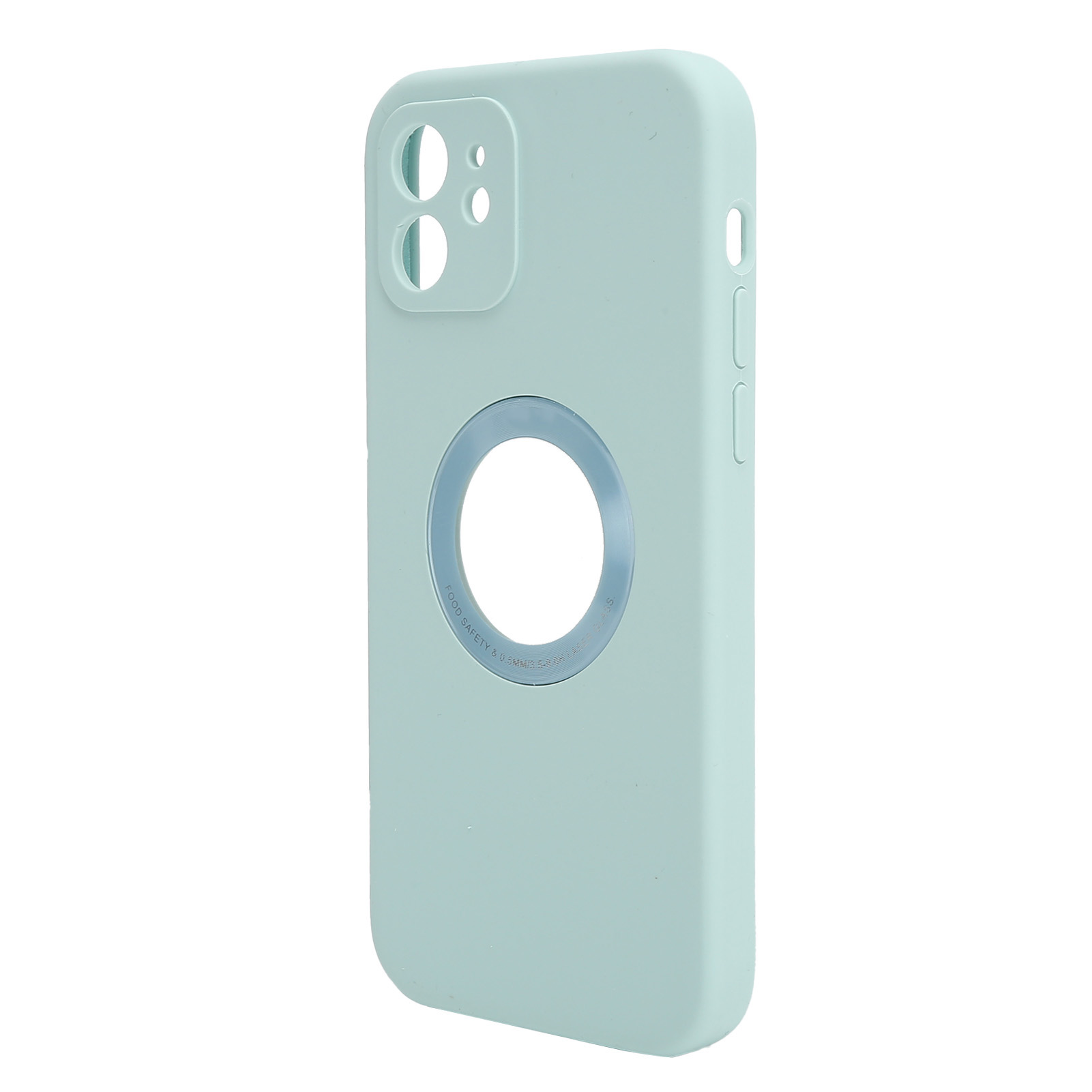Vollständiger Schutz Durch Flüssigsilikon-handyhülle Für Iphone 12/12 Pro, Wasserdicht, Hellgrün