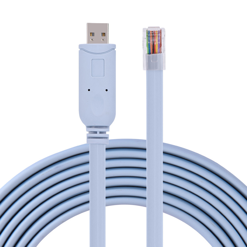 Cat5-seriell-konsolen-flachkabel Usb 2.0 Stecker Auf Rj45 Stecker Für Cisco Router Und Switches