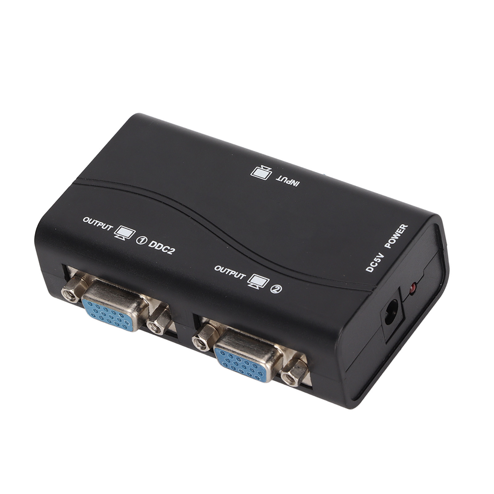 Vga-splitter Mit 1 Eingang Und 2 Ausgängen, 250 Mhz, Usb-stromversorgung, 1920 X 1440 Auflösung, 1080p-kompatibel, Für Bildschirmspiegelung