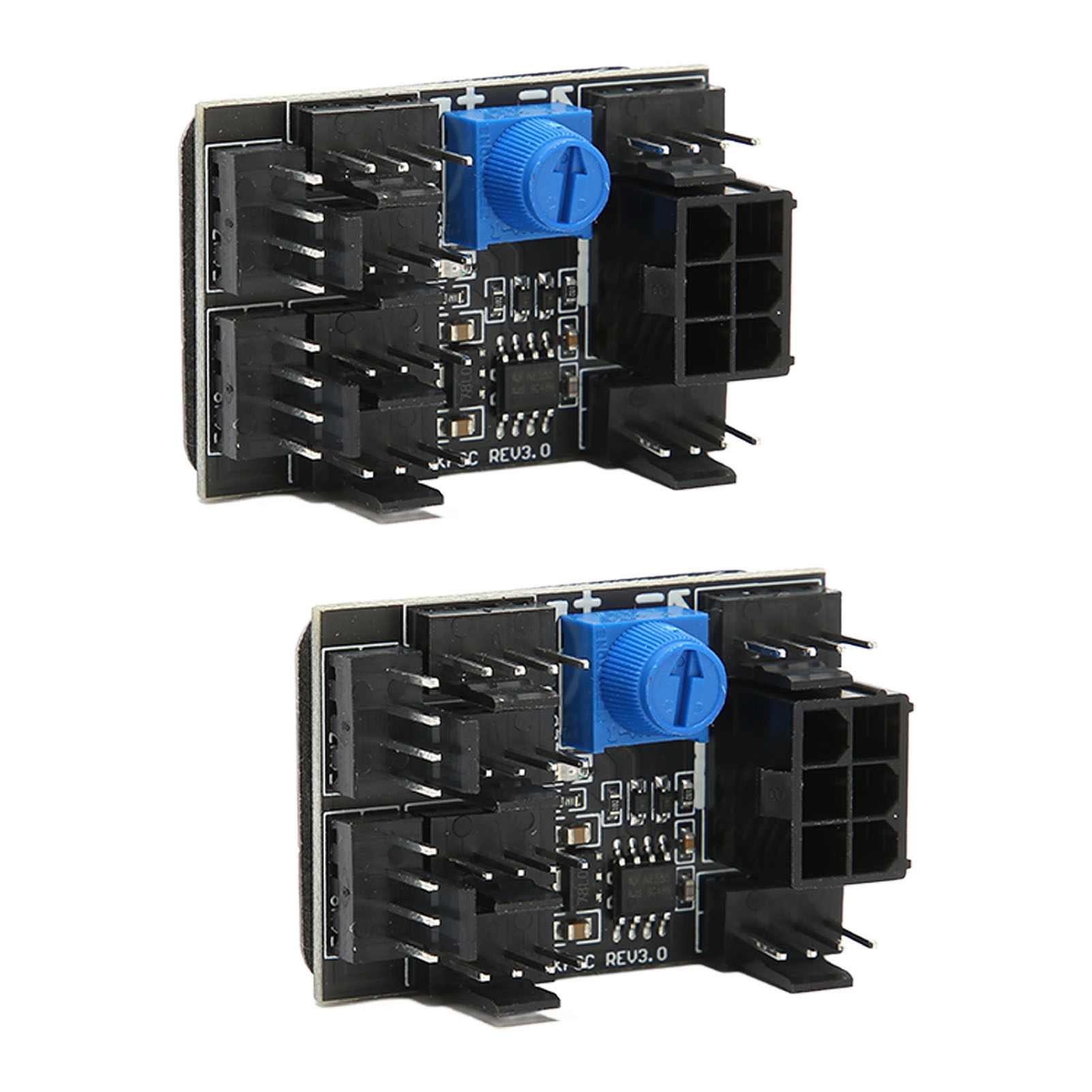 Pc-lüfterverteiler, 12v Dc-netzteil, 6 Pins, 1 Bis 8 Wege, Pwm, Für 4- Und 3-pin-lüfter.