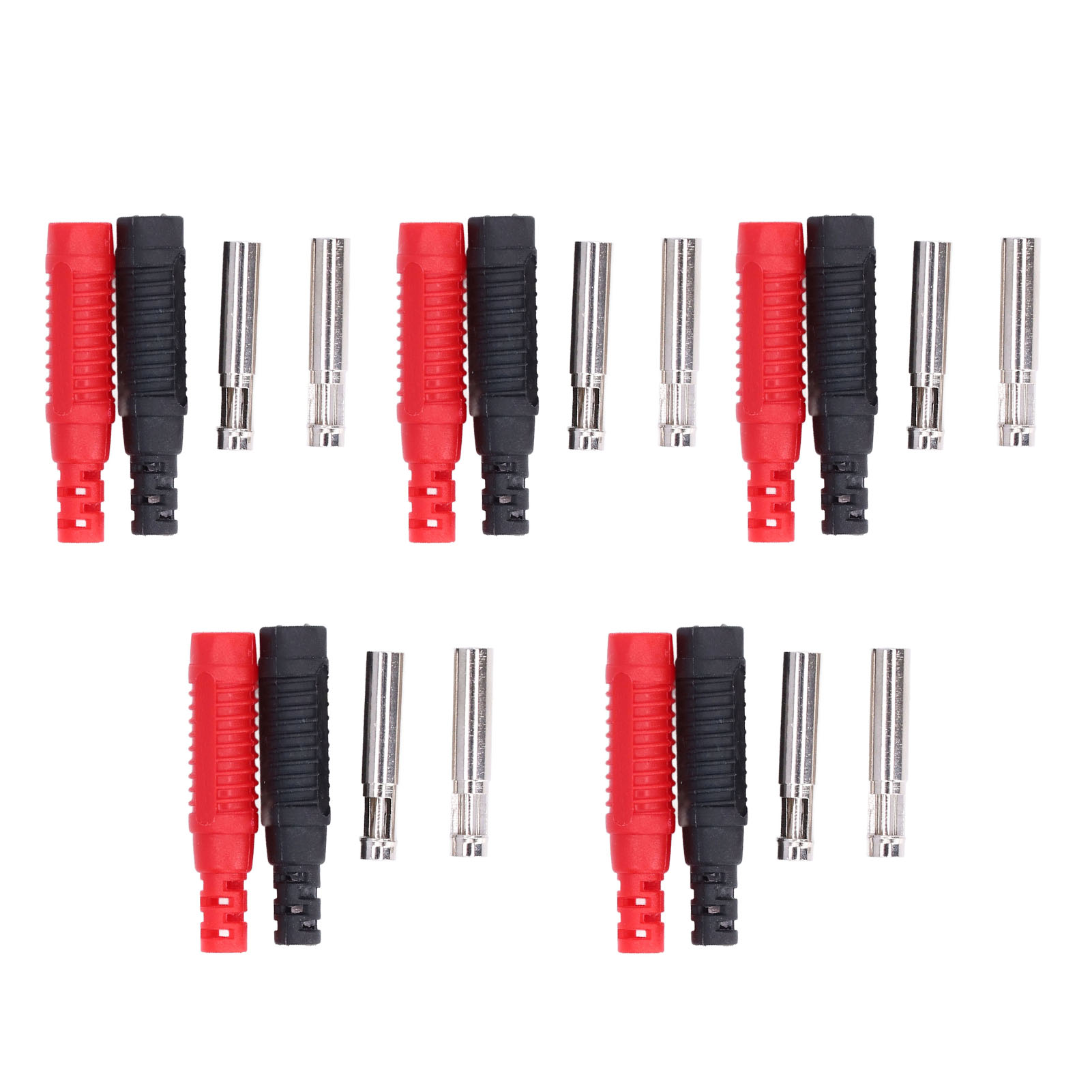 Packung Mit 5 Laternen-klinkenbuchsen, Isoliert Und Abgeschirmt, Aus Messing Und Vom Typ Pa, Mit Messing-bananensteckern, 30 Vac – 60 Vdc.