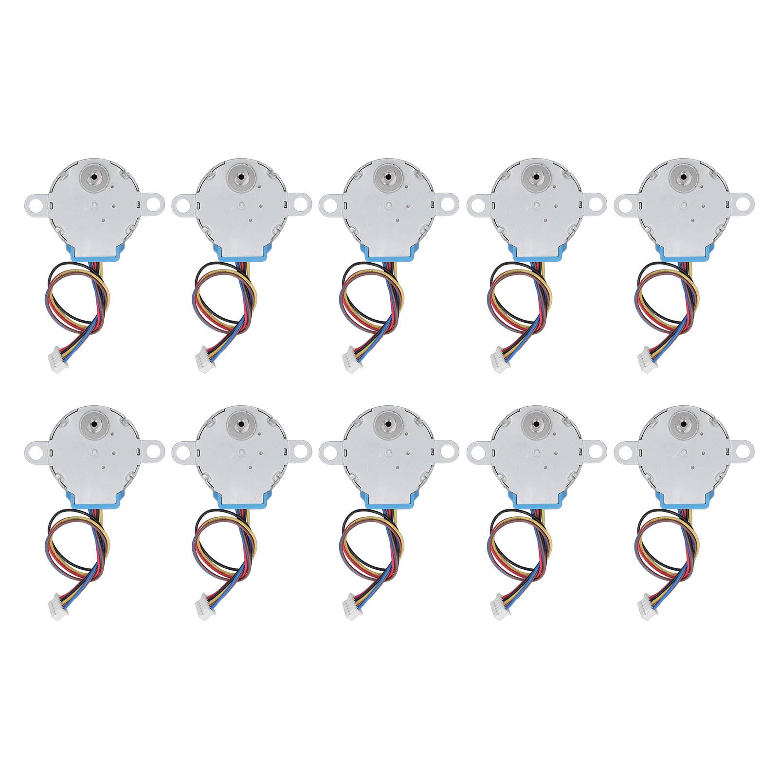 10er-pack Schrittmotoren, 10 Cm Kabellänge, Hohes Drehmoment, Kleiner Schrittmotor Für Ventilatoren Und Klimaanlagen, 5 V Gleichstrom