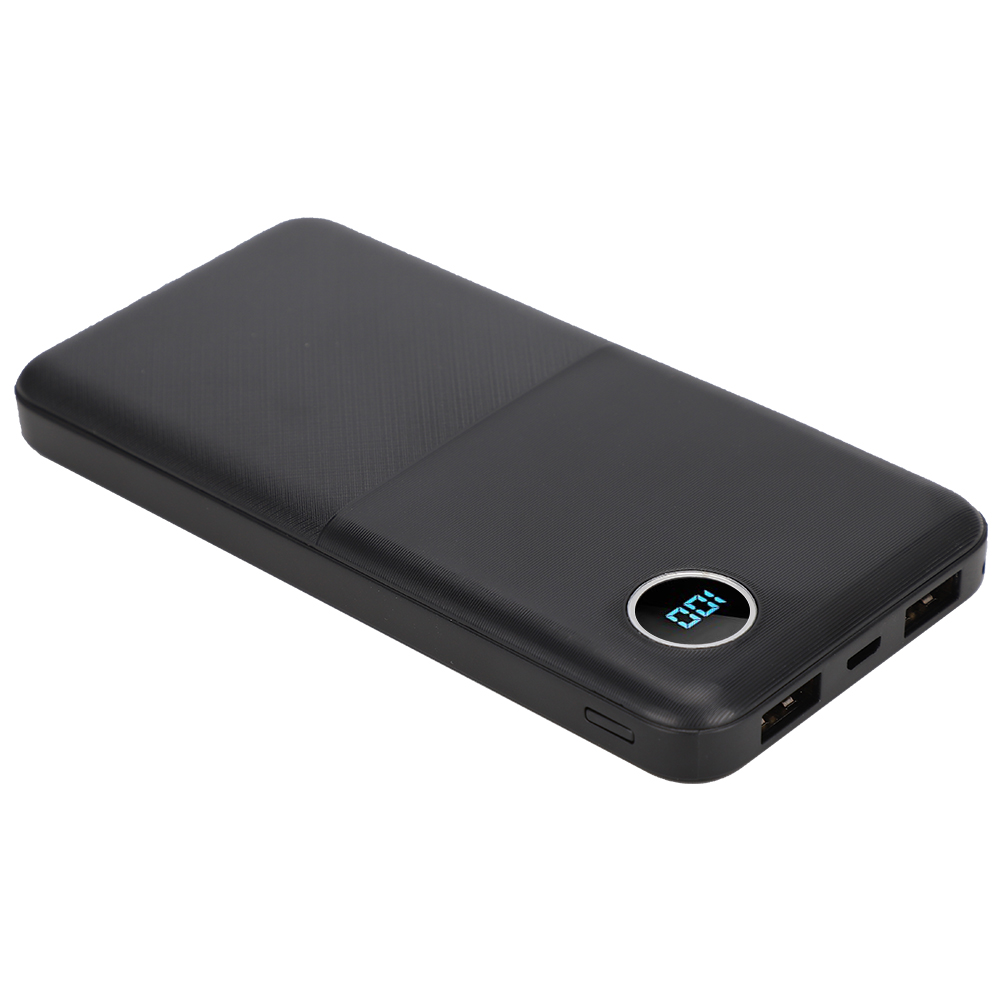Tragbarer Externer Akku Mit 10.000 Mah, Usb-c-schnittstelle, Digitalanzeige Und Schnellladefunktion.