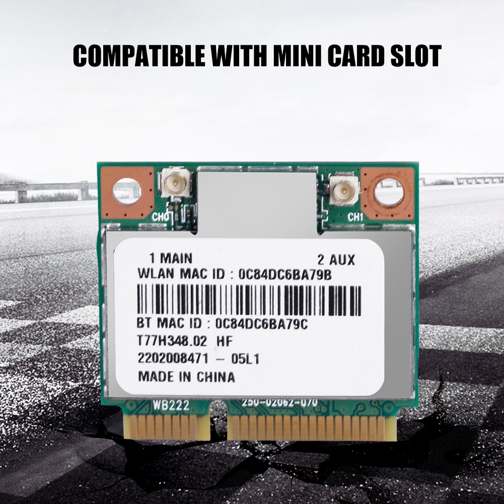 Ar5b22 Dualband 2,4 Ghz/5 Ghz Mini-pci-e-wlan-netzwerkkarte, Bluetooth 4.0, 300 Mbit/s Wi-fi