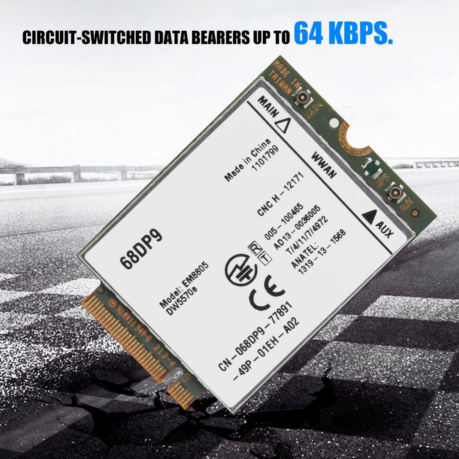 Ngff M.2 Em8805 3g/4g Wwan Dw5570e Dc-hspa+ Hspa+ Hsdpa Hsupa Wcdma Netzwerkkartenmodul