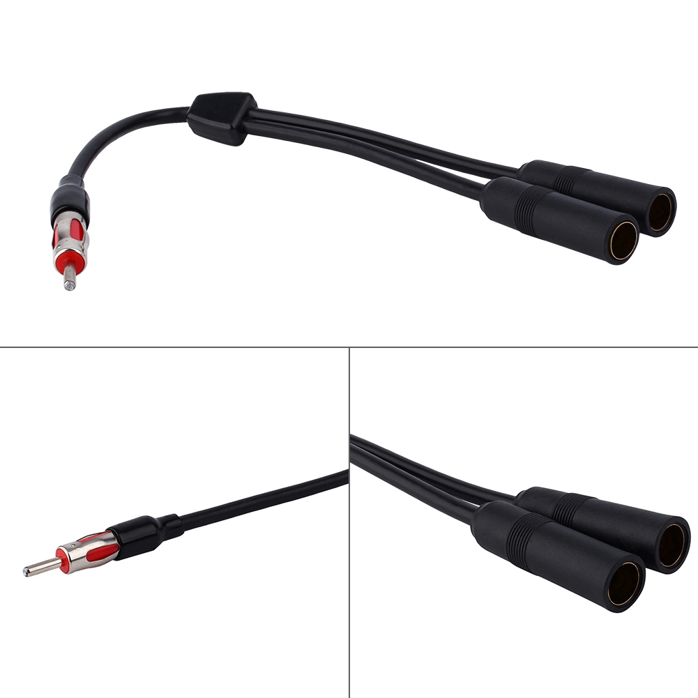 2-buchse Auf 1-stecker Autoradio-antennen-splitter-verlängerungskabel