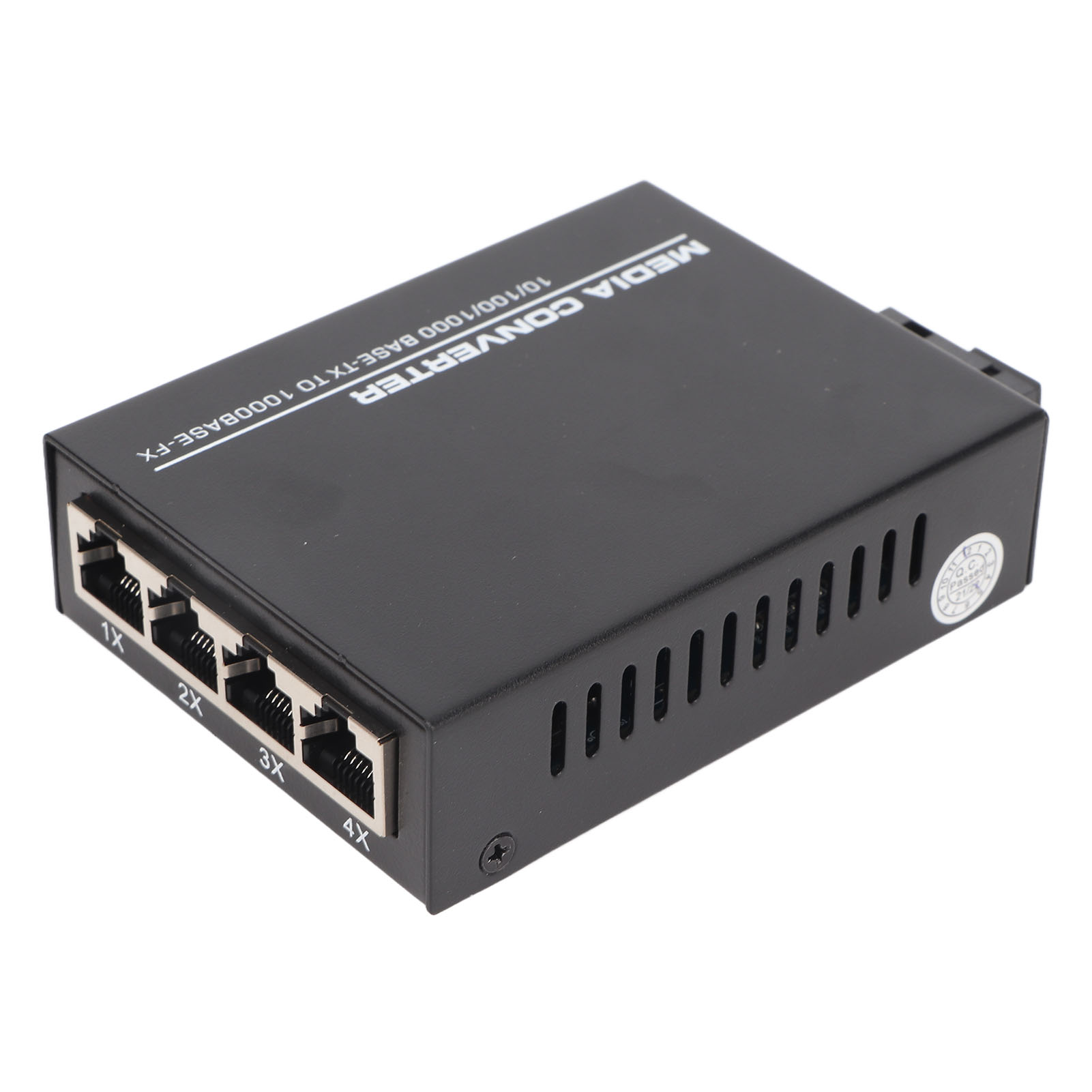 Ethernet-medienkonverter Tx 1310 Nm / Rx 1550 Nm 10/100/1000 Mbit/s, Singlemode-glasfaser, Glasfaser-zu-ethernet-konverter 100–240 V Dc, Eu-stecker