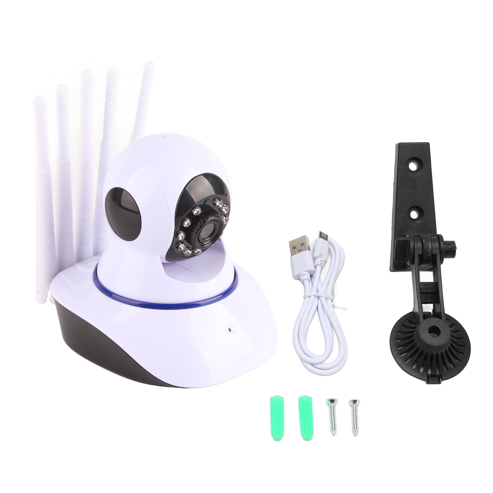 Intelligente Wlan-kamera Mit 5 Antennen, 2,4 Ghz, Hd 1080p, 15 M Nachtsicht, Zwei-wege-audio, Geräuscherkennung, Heimkamera