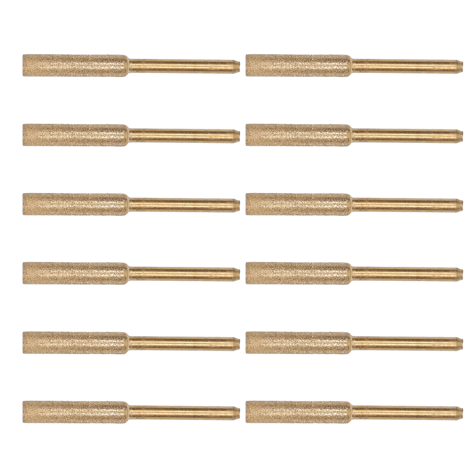 Set Mit 12 Schleifköpfen, 3-mm-schaft, 4,8-mm-schleifscheibe Zum Schärfen Von Kettensägen, Verschleißfester Schleifstein