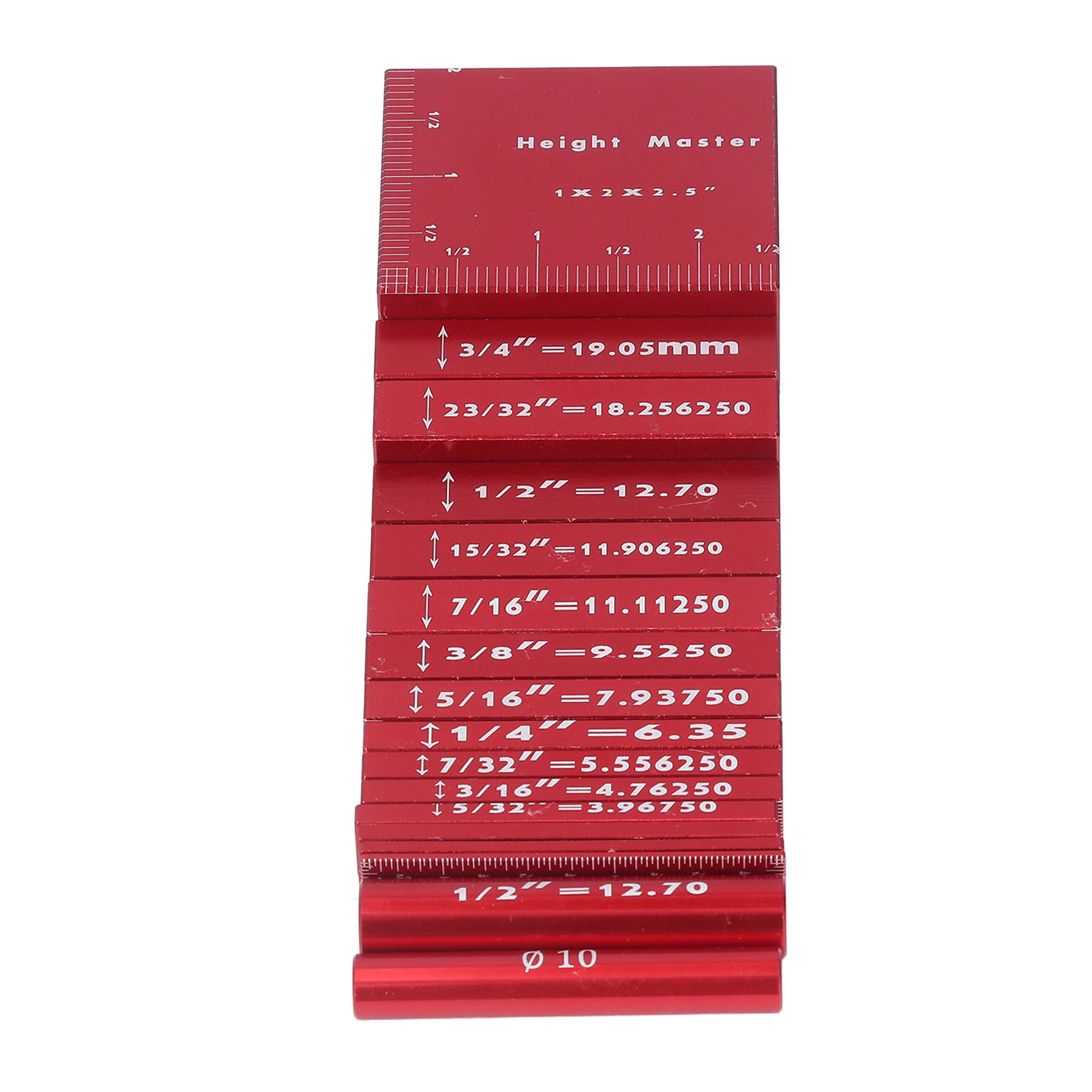 Set Aus 17 Höhenmessleisten Aus Aluminium, Geeignet Für Holzbearbeitung, Oberfräse Und Kreissäge.