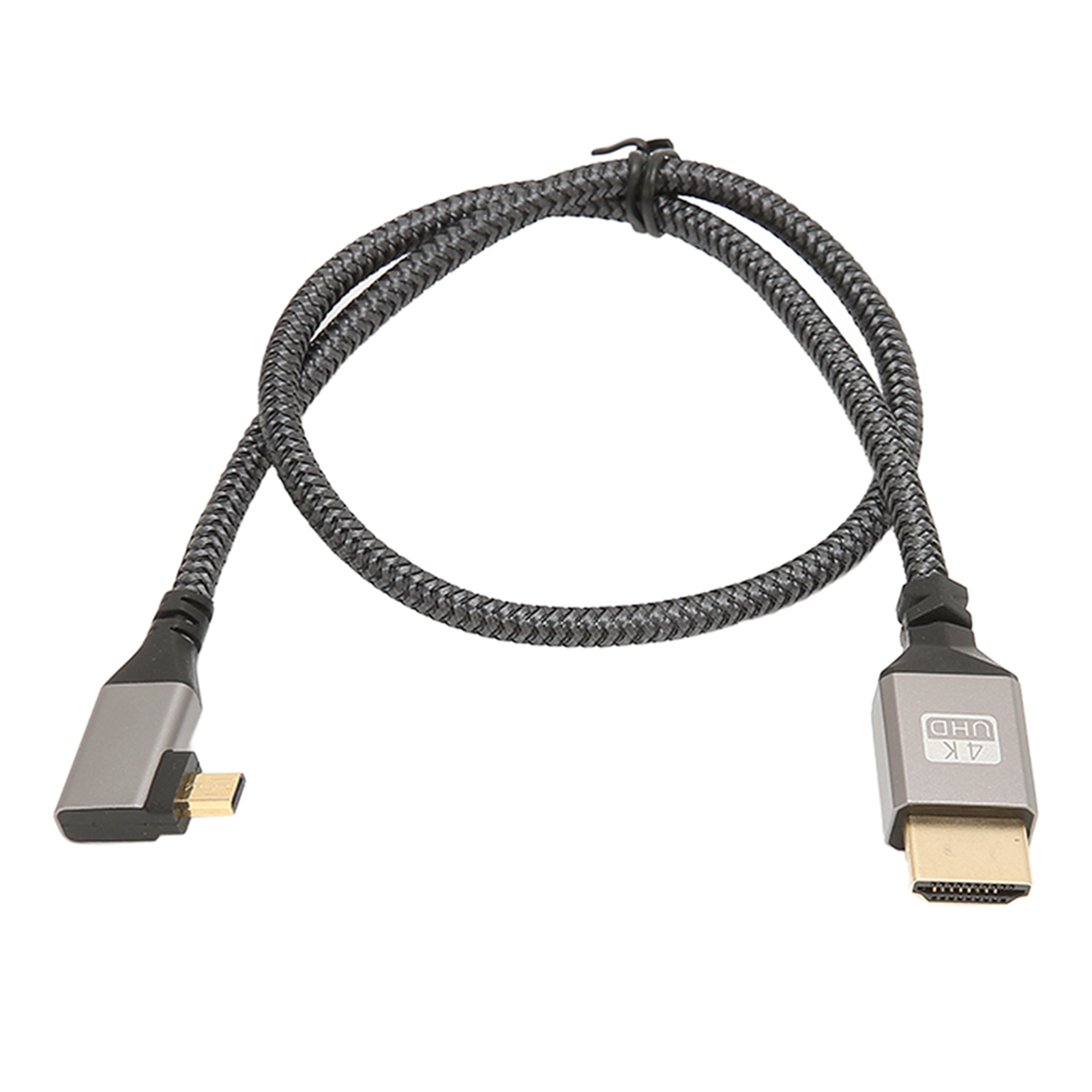 Hochgeschwindigkeits-4k-60hz-18-gbit/s-hd-multimedia-schnittstellenkabel, Micro-hd-stecker Auf Hd-stecker (rechtwinklig), 0,5 M