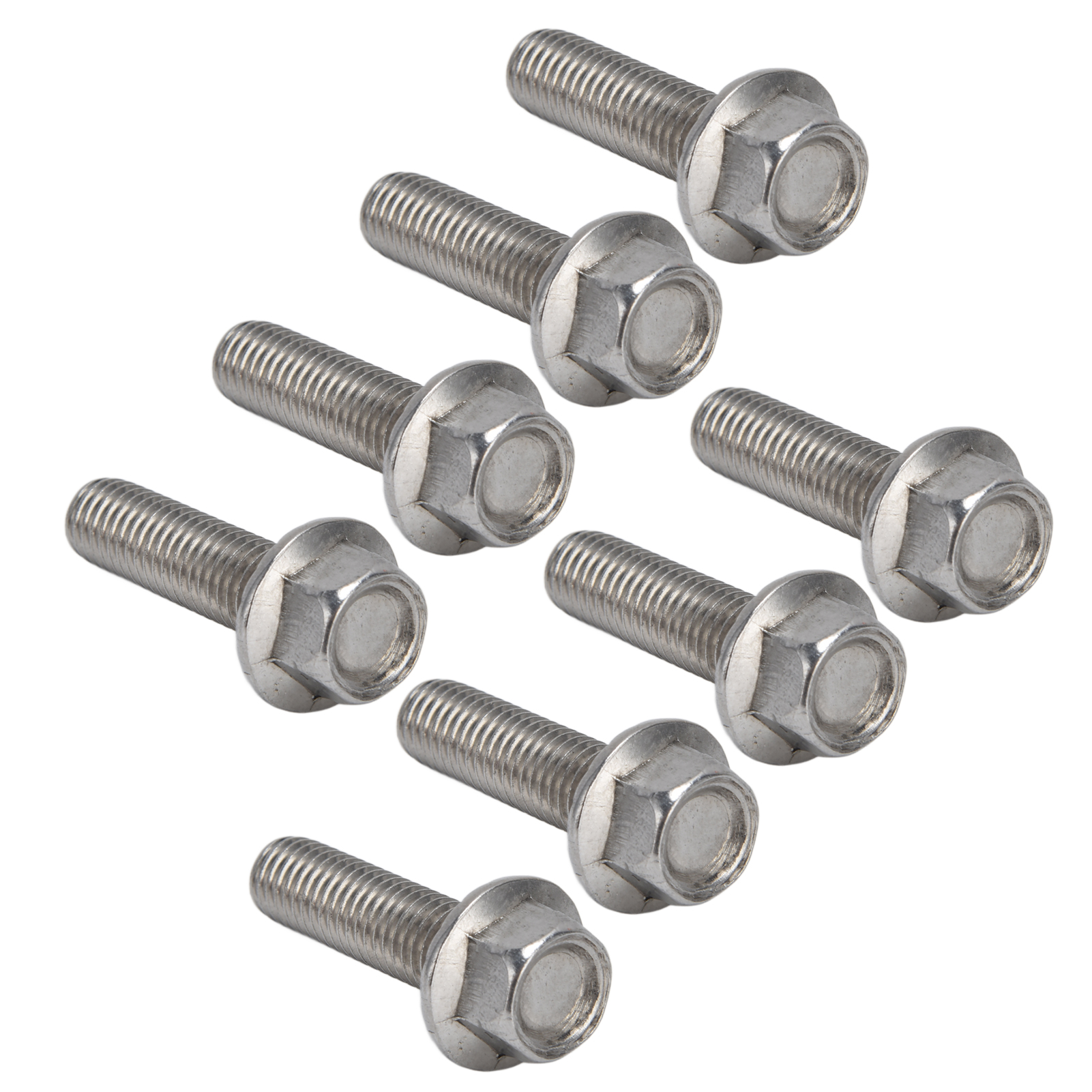 20 M10x1,5 Flanschsechskantschrauben Aus Edelstahl A2-70 Mit Dichtung Din6921m10x40