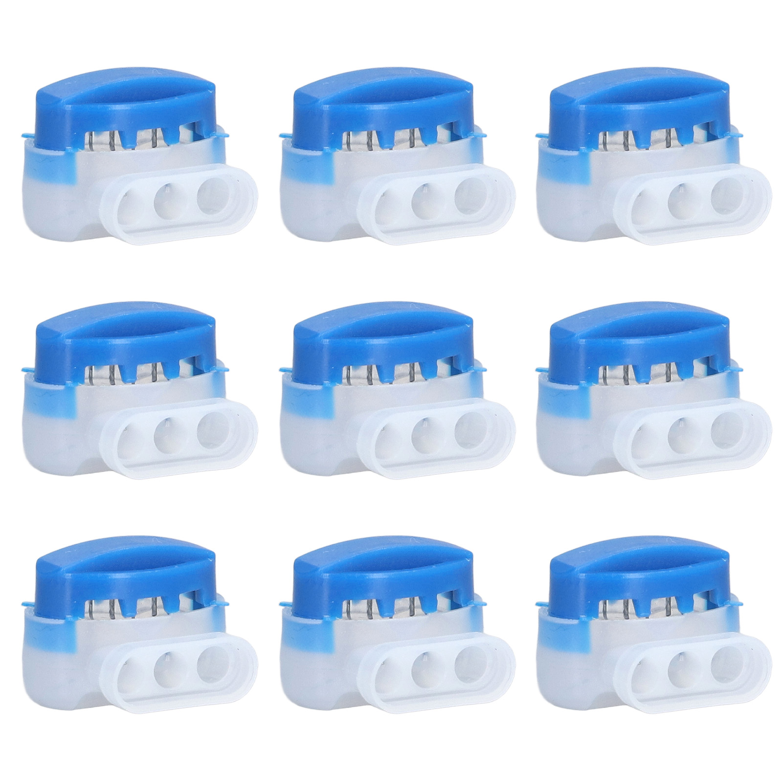 Packung Mit 20 Dreipoligen Klemmenblöcken Aus Technischem Kunststoff Für Kabel, Vorgesehen Für Rasenmäher.