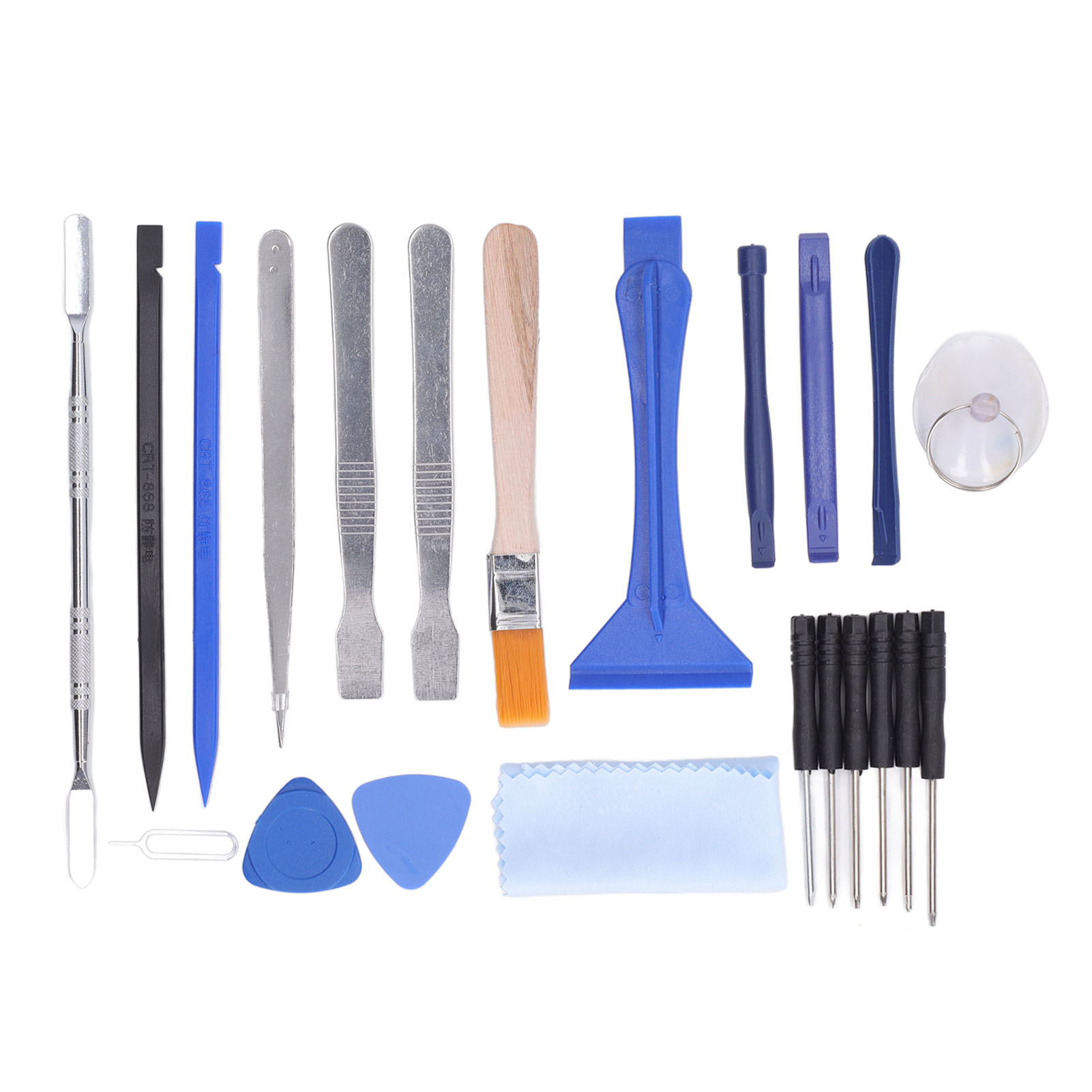 22-teiliges Reparatur- Und Demontage-set Aus Abs Und Edelstahl Für Elektronische Geräte (werkzeuge Zum Entfernen Von Aufklebern).