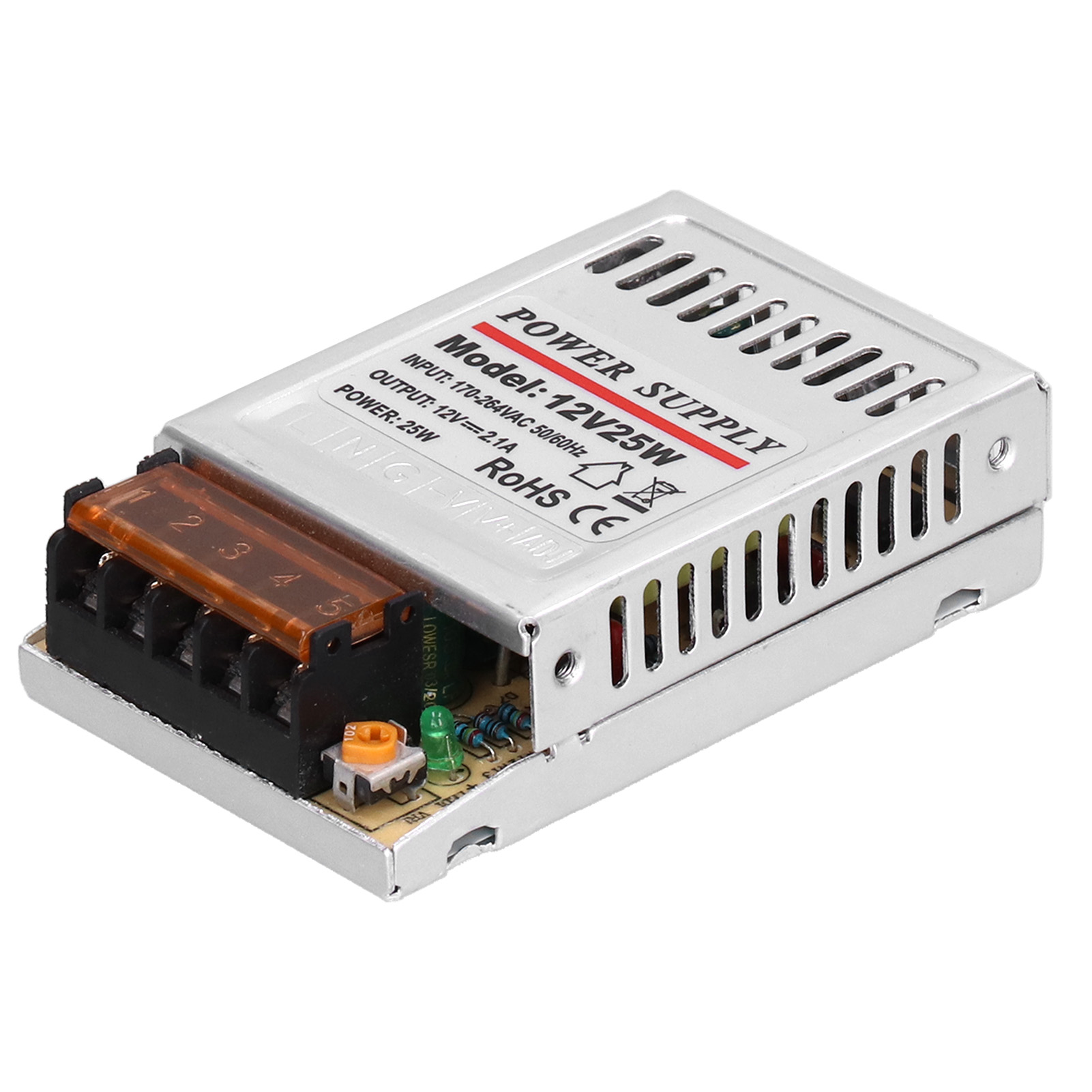 Dc12v 25w 2,1a Schaltnetzteil-transformator Für Led-streifen-überwachungskamerasysteme Und Leuchtkästen