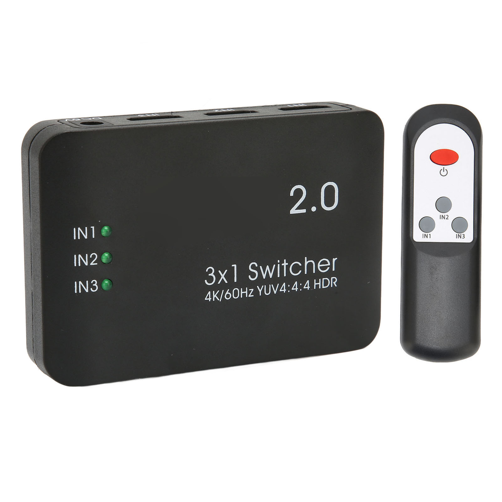 4k 2.0 Hd Multimedia Interface Switch, 3 Eingänge/1 Ausgang, Stabil, 4k 60 Hz, Hd Multimedia Interface.