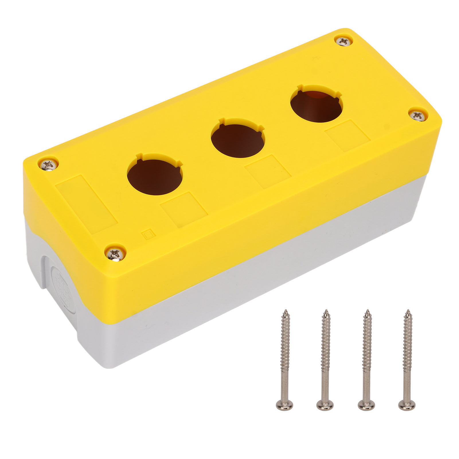 Wasserdichter Steuerkasten Ip65 Mit 3 Öffnungen Für 22-mm-drucktaster, Vorgesehen Für Elektrische Geräte.