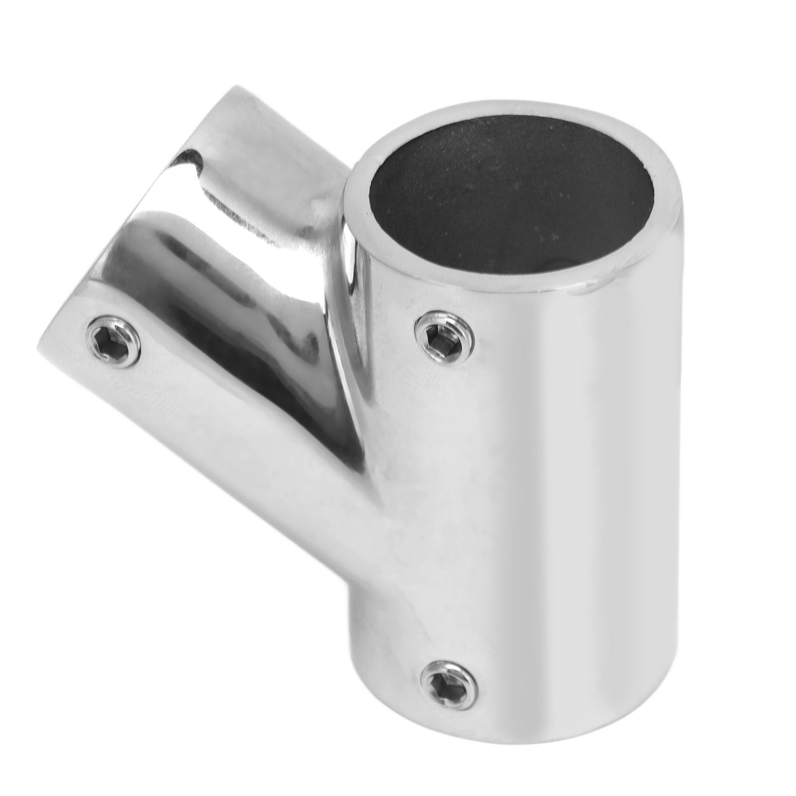 Handlaufbeschlag Für Bootsrohre, 60°, 3-wege, Edelstahl, Links, Φ22 Mm (7/8 Zoll)