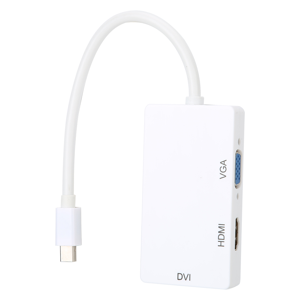 3-in-1 Dp Minidp Zu Hdmi Dvi Vga Konverter, Kabeladapter, Kein Externes Netzteil Erforderlich.
