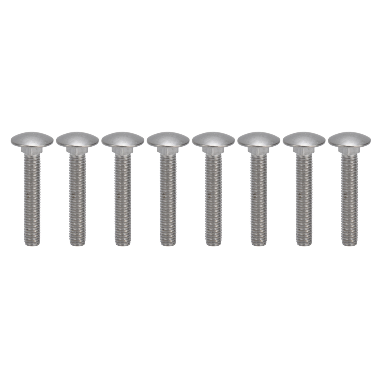 30 M8x1,25 Schrauben Aus Edelstahl A2, Grobes Vierkantgewinde, Din603m8x50
