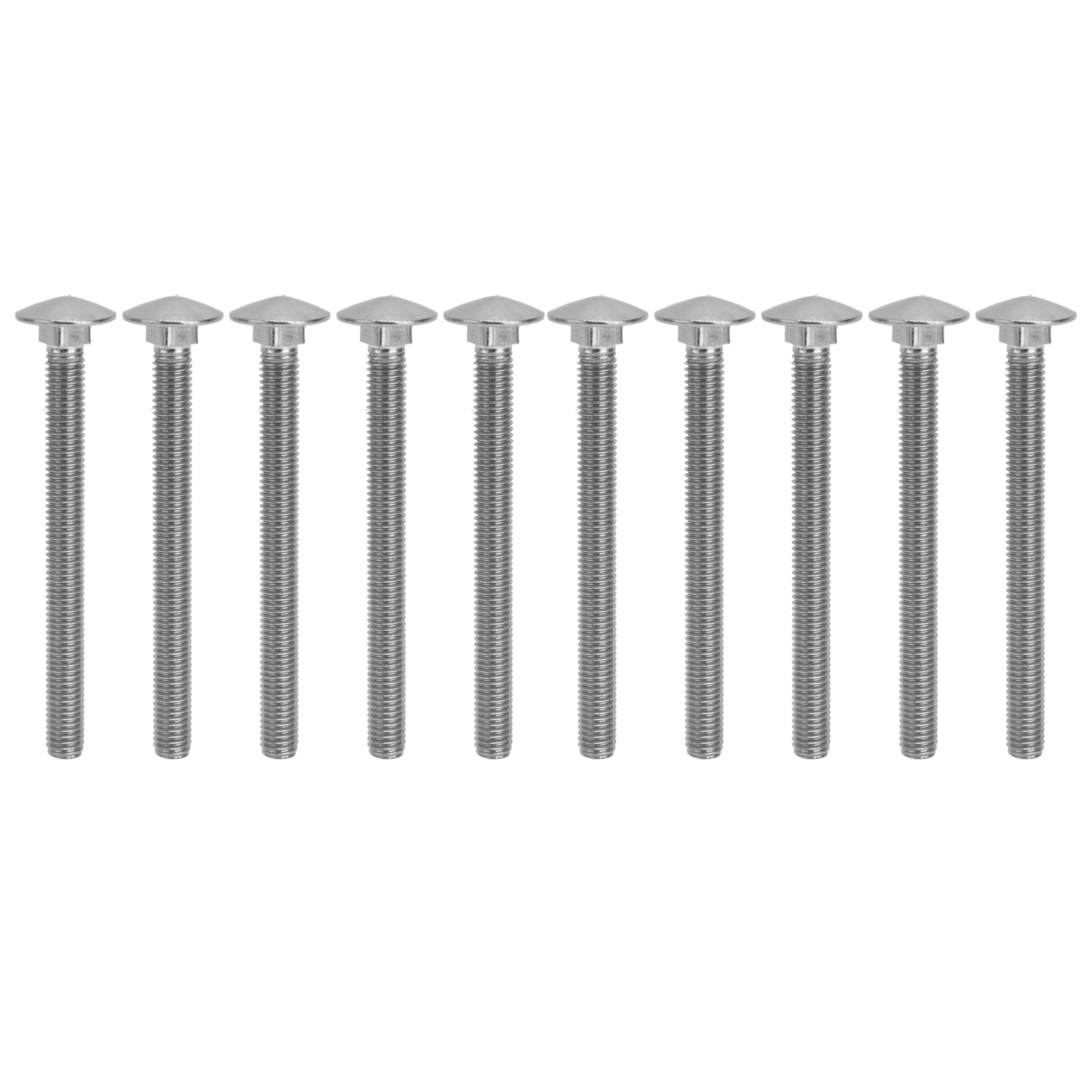 30 M8x1,25 Schrauben Aus Edelstahl A2, Grobes Vierkantgewinde, Din603m8x90